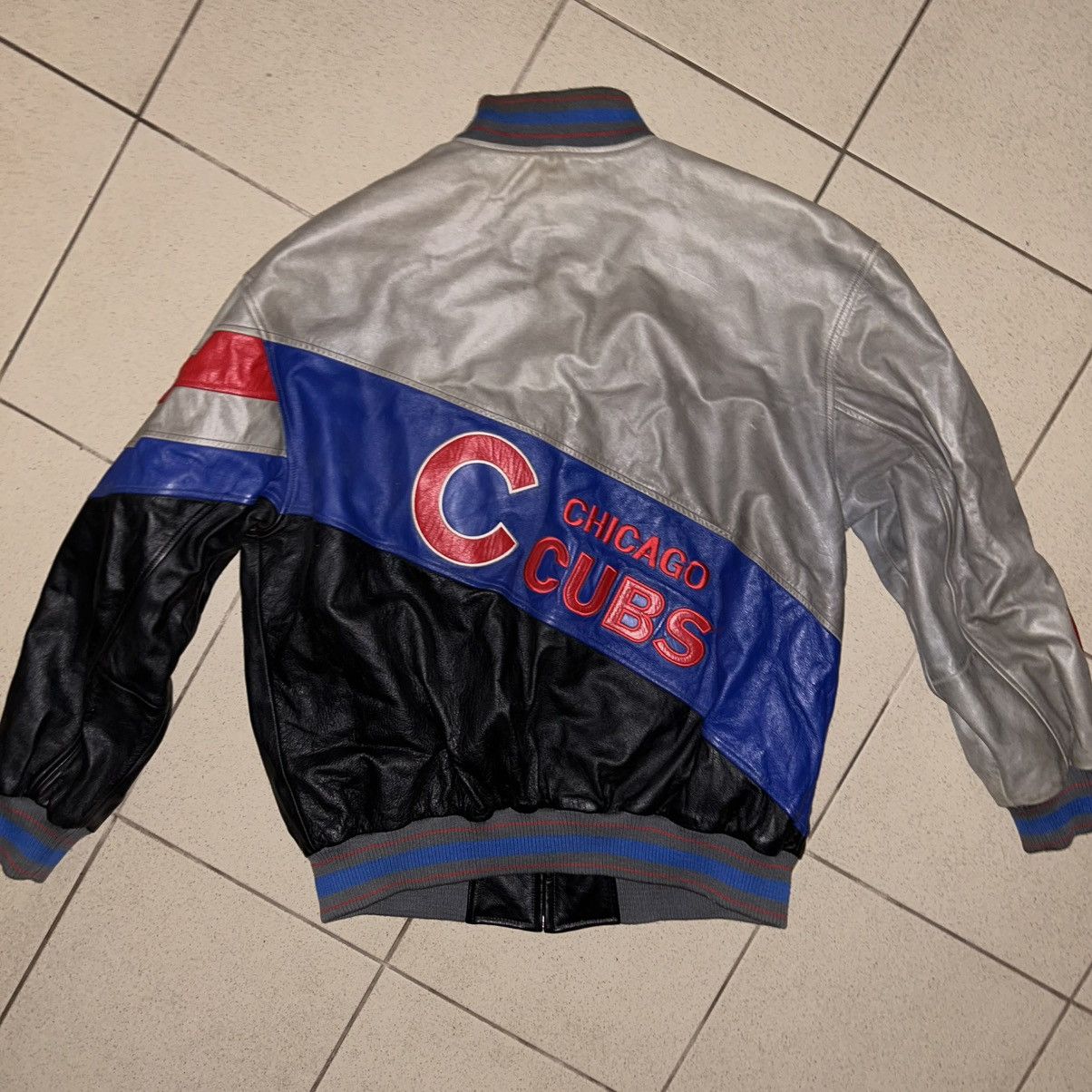 MLB Vintage Chicago Cubs Leather Varsity Jacket – Rare 80s/90s Size US L / EU 52-54 / 3 - 13 Thumbnail