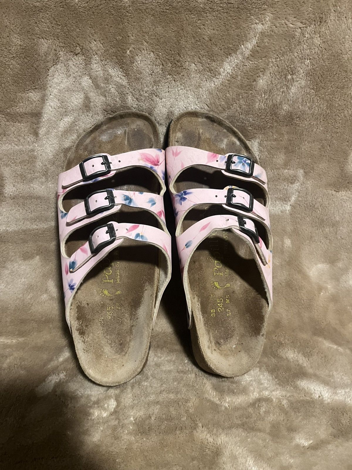 Birkenstock Birkenstock Papillio Florida 3 Strap pink Floral Sandals 7 Size US 7 / IT 37 - 8 Thumbnail