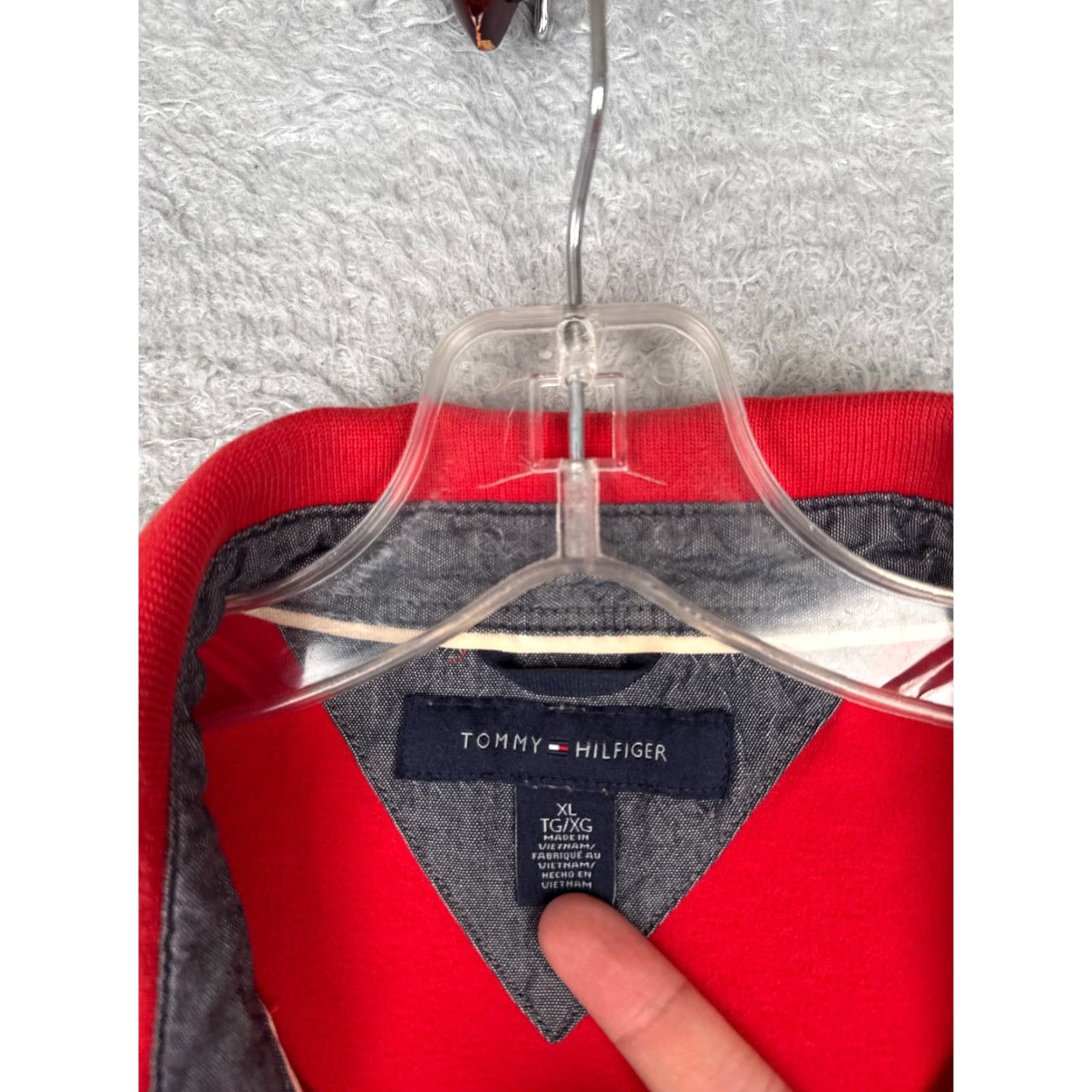 Tommy Hilfiger Tommy Hilfiger Polo Shirt Mens Adult Large Red 100% Cotton Short Sleeve Jersey Logo Modern Sports American Slim Vintage: No Size US L / EU 52-54 / 3 - 7 Thumbnail