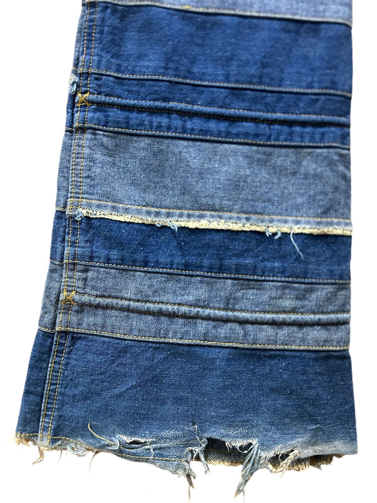 If Six Was Nine × Japanese Brand × Le Grande Bleu (L.G.B.) Vintage Ba-tsu Club Hagi Flared Jeans Size US 30 / EU 46 - 14 Thumbnail