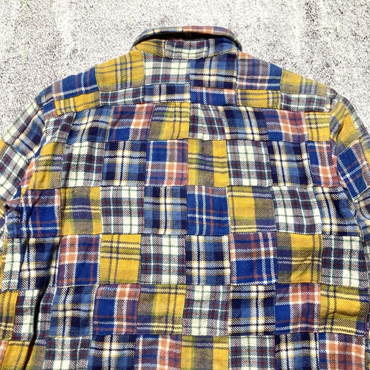 Japanese Brand 2000s Ships Patchwork Madrass Heavy Weight Button Up Shirt Size US S / EU 44-46 / 1 - 12 Thumbnail