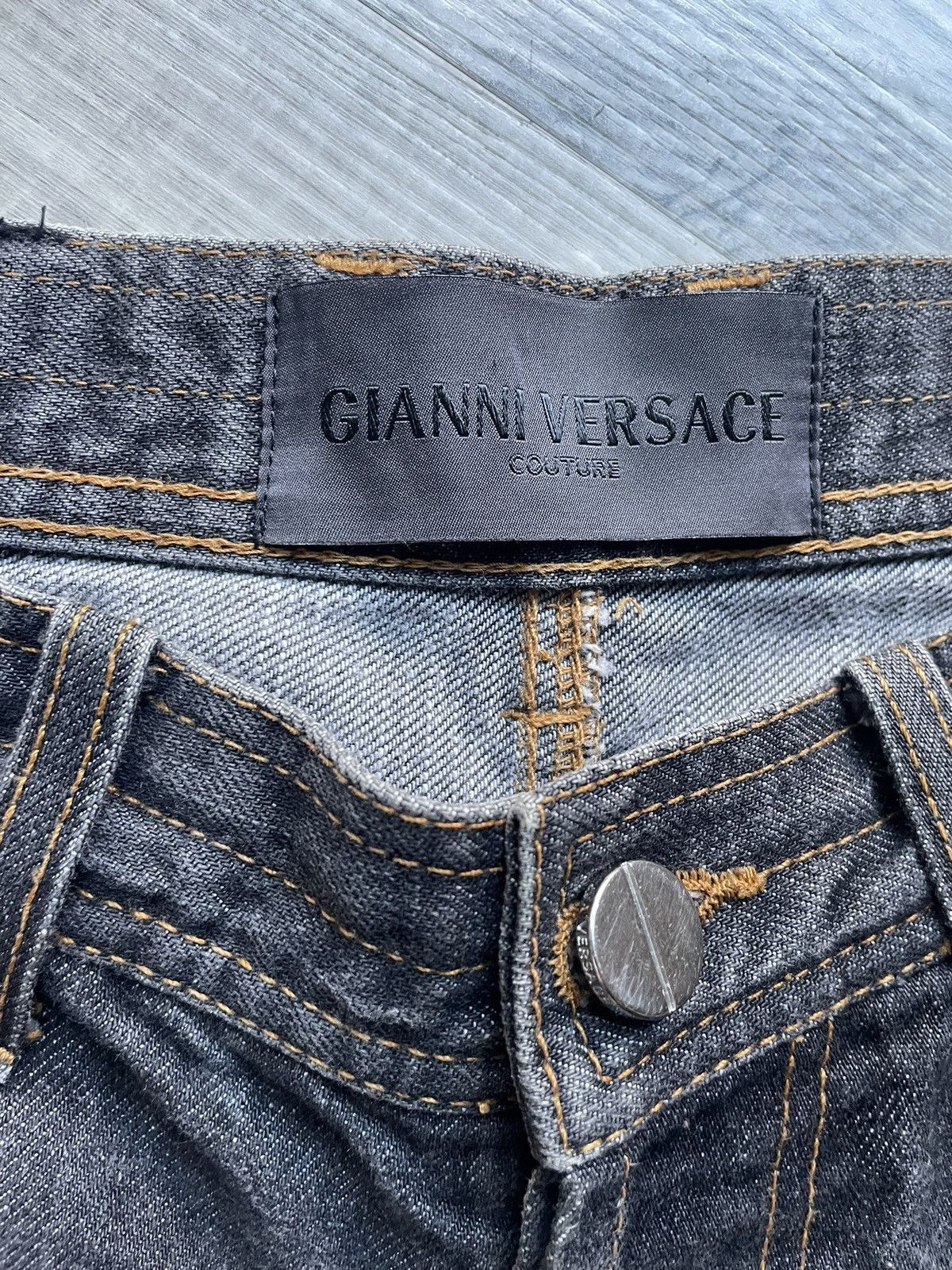 Versace Gianni Versace Couture Straight Denim Jeans Size US 30 / EU 46 - 5 Thumbnail