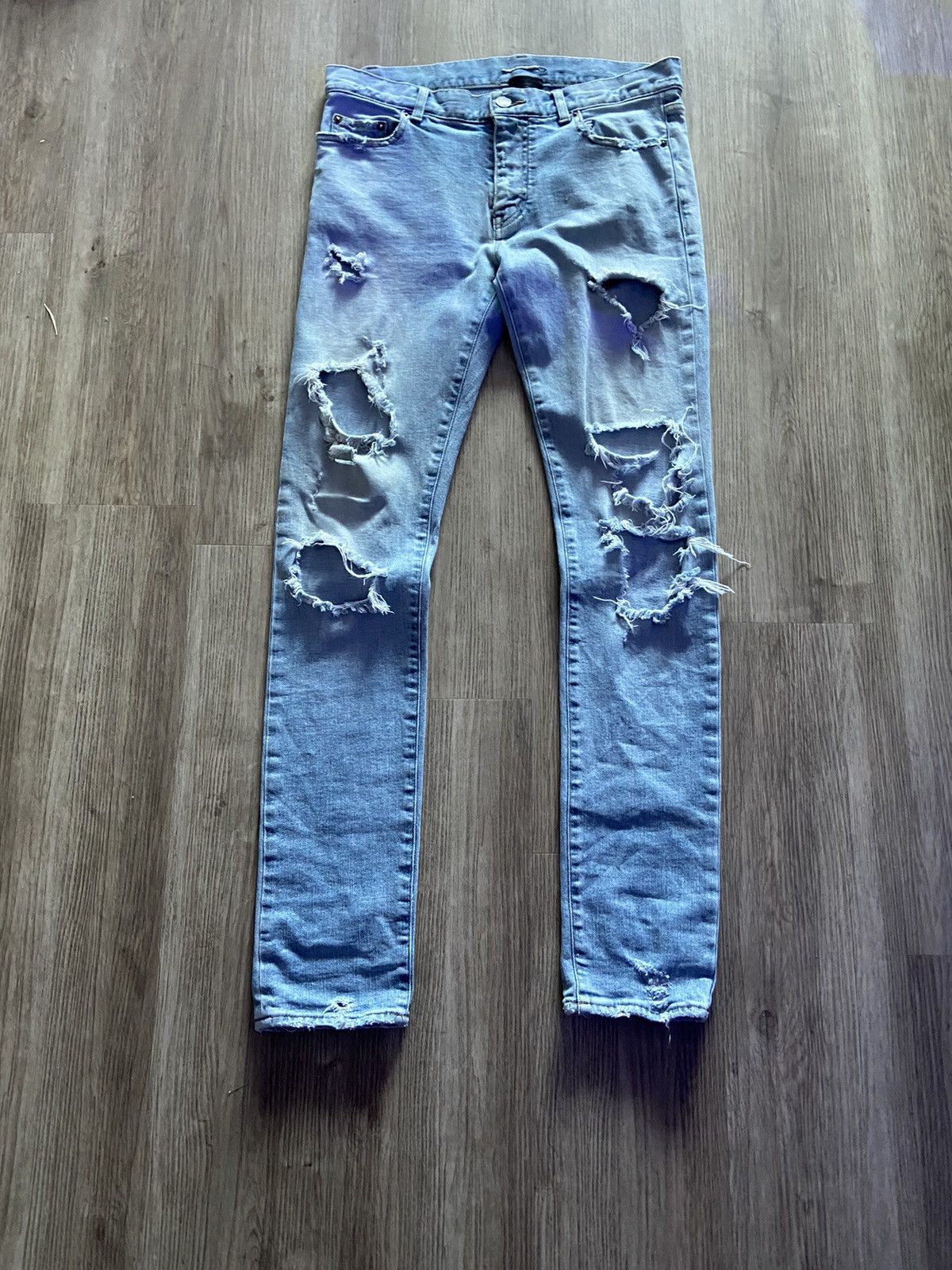 Saint Laurent Paris Saint laurent D02 crash denim Size US 31 - 1 Thumbnail