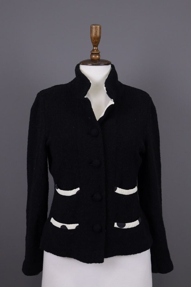 image of Avant Garde x Boutique Moschino Blazer Jacket in Black, Women's (Size Large)