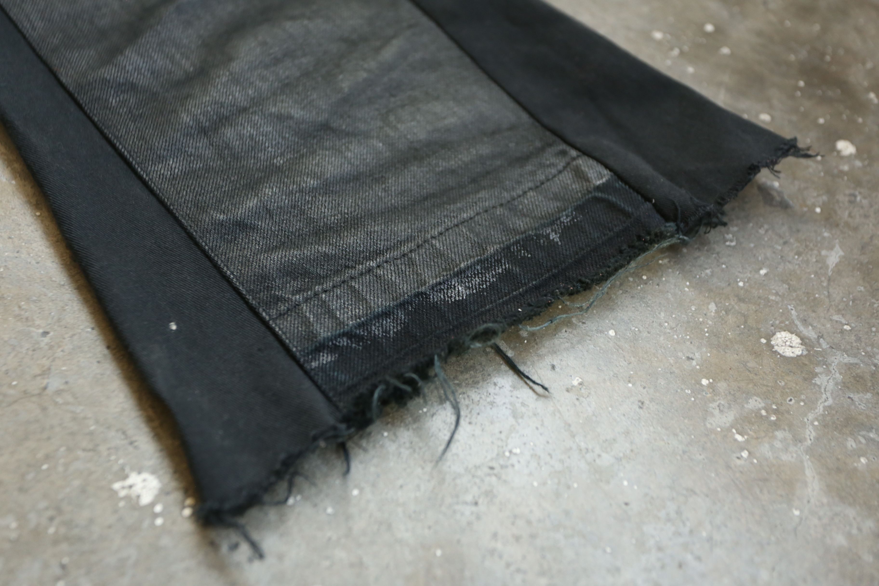 Rick Owens Drkshdw RO DRKSHDW - Detroit Cut Deconstructed Waxed Denim Jean Size US 30 / EU 46 - 3 Thumbnail