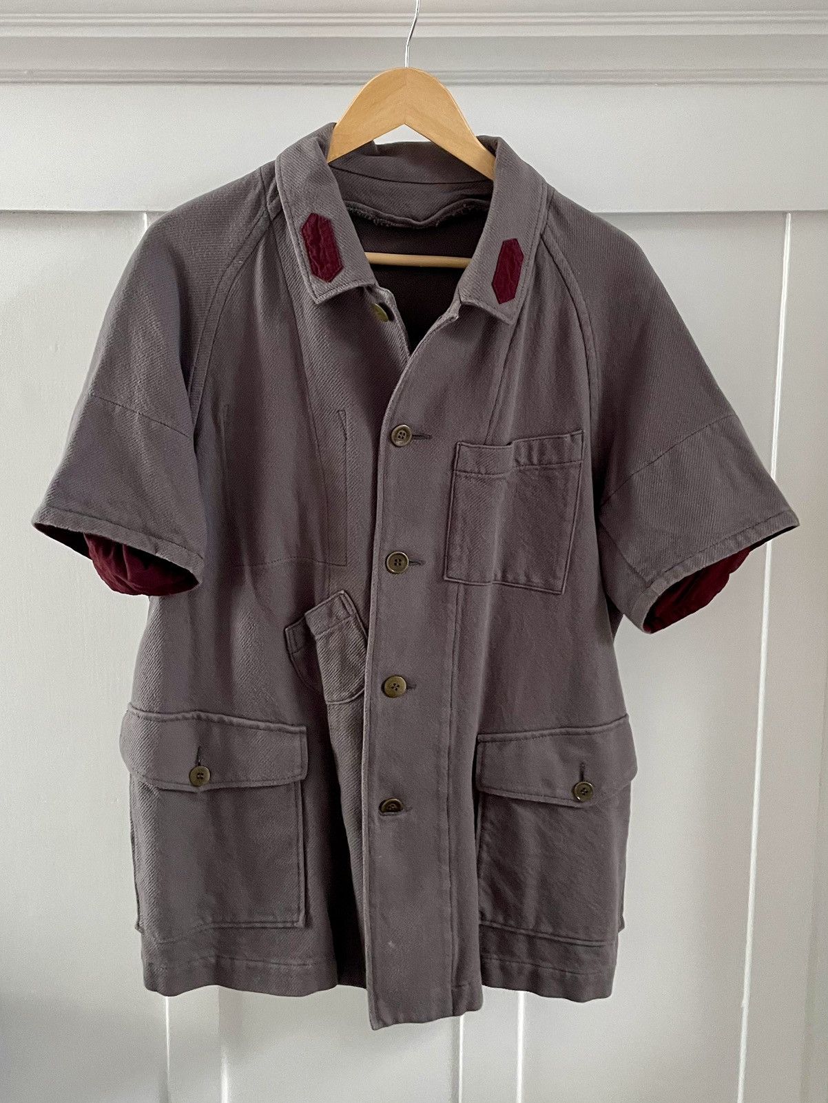Undercover Undercover grey short sleeves military inspired shirt japanM Size US M / EU 48-50 / 2 - 1 Thumbnail