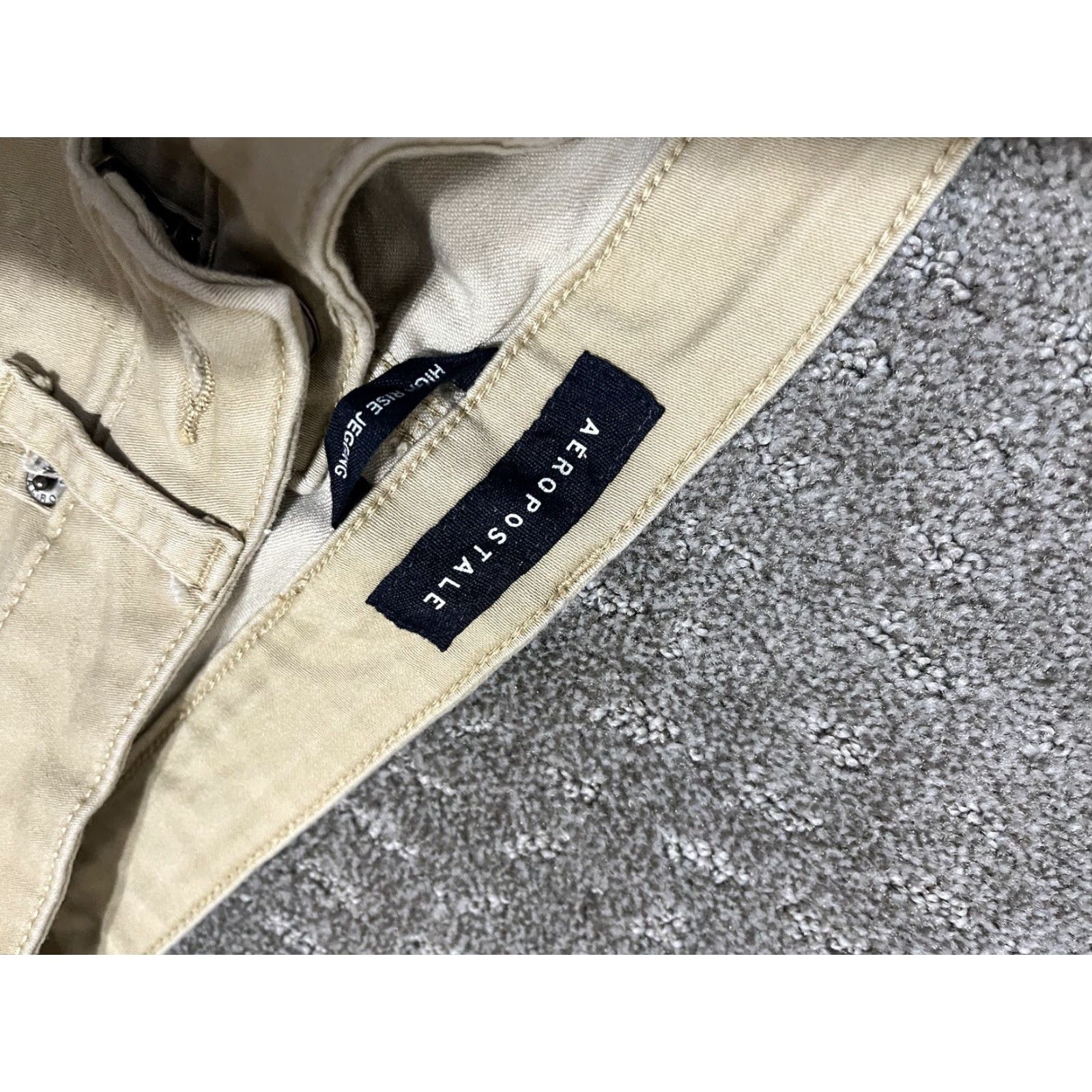 Vintage VINTAGE Women’s Aeropostale Soft Beige High Rise Jegging Pants Size 8 Regular Size 30" / US 8 / IT 44 - 5 Thumbnail