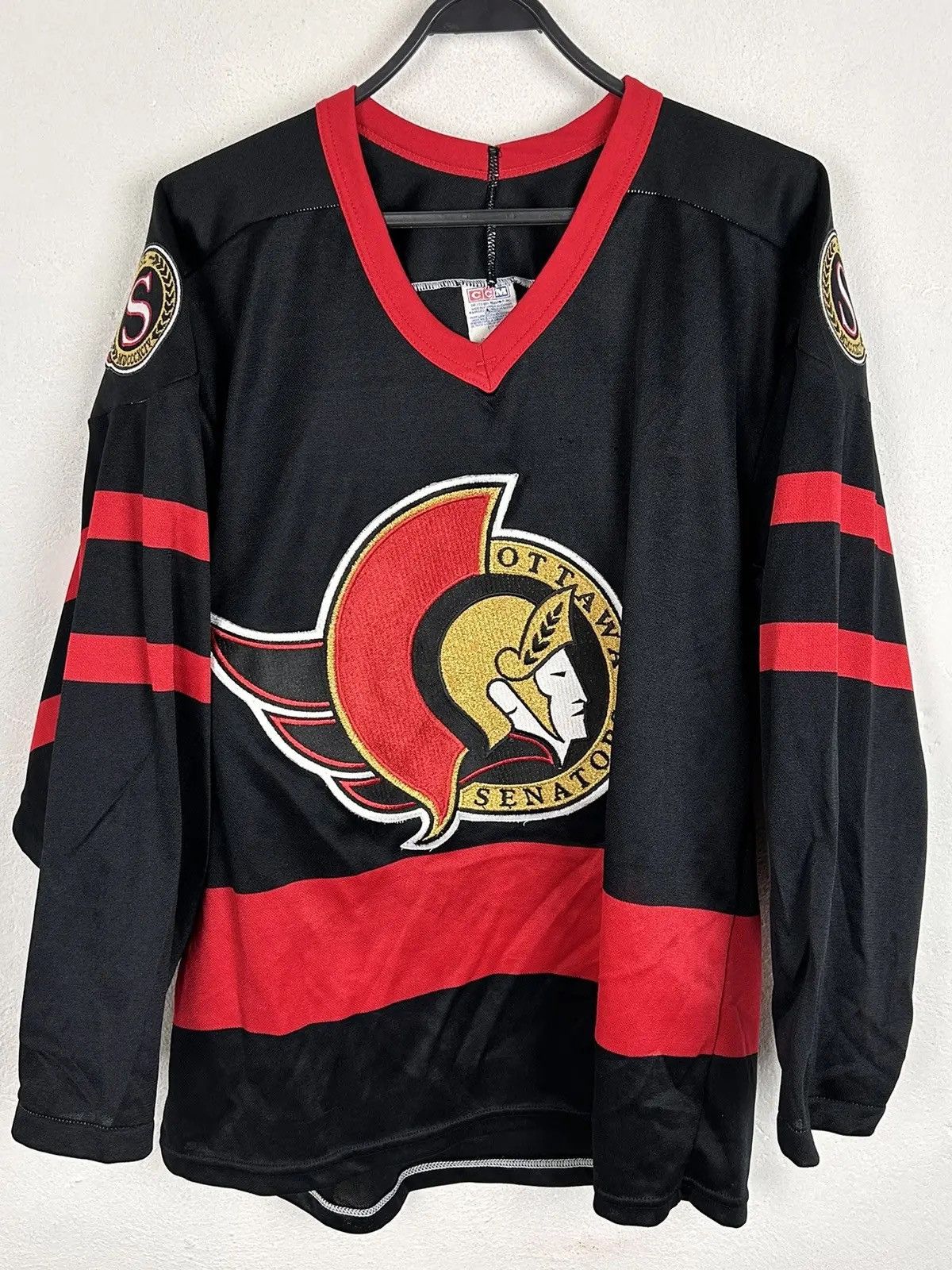 Ccm 90s Vintage Ottawa Senators NHL CCM Jersey In Black/Red Size US M / EU 48-50 / 2 - 1 Thumbnail