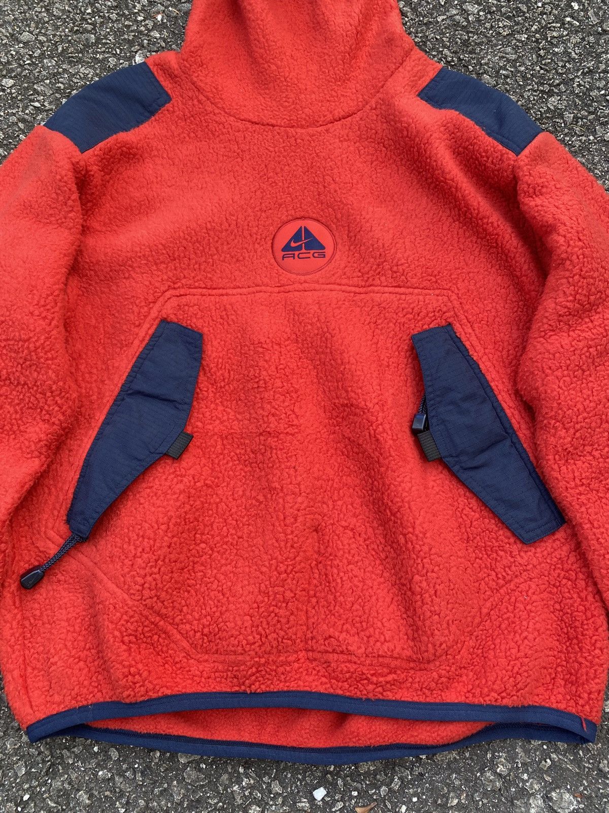 Nike ACG × Vintage Vintage Nike ACG Fleece Deep Pile Ninja Mask Hoodie Size US M / EU 48-50 / 2 - 6 Thumbnail