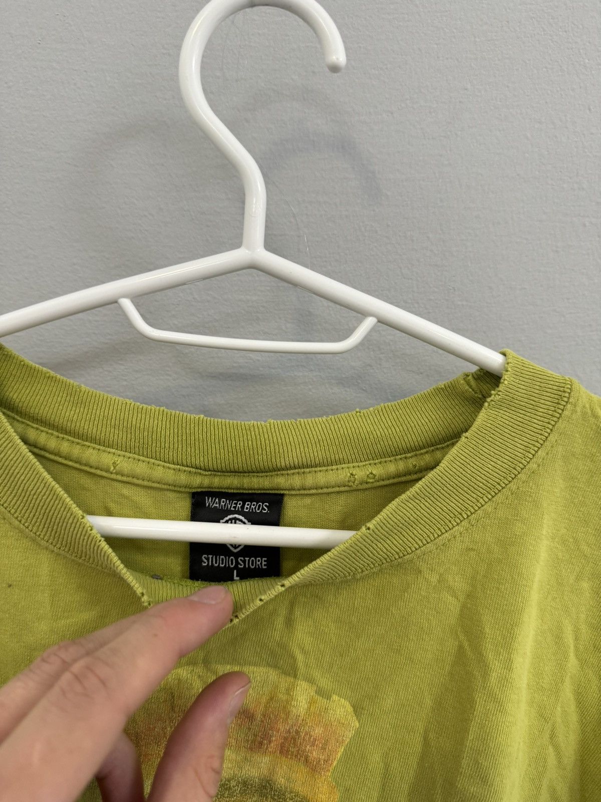 Vintage × Warner Bros VINTAGE 90s MARVIN THE MARTIAN AOP TEE SHIRT GREEN XL Size US L / EU 52-54 / 3 - 6 Thumbnail