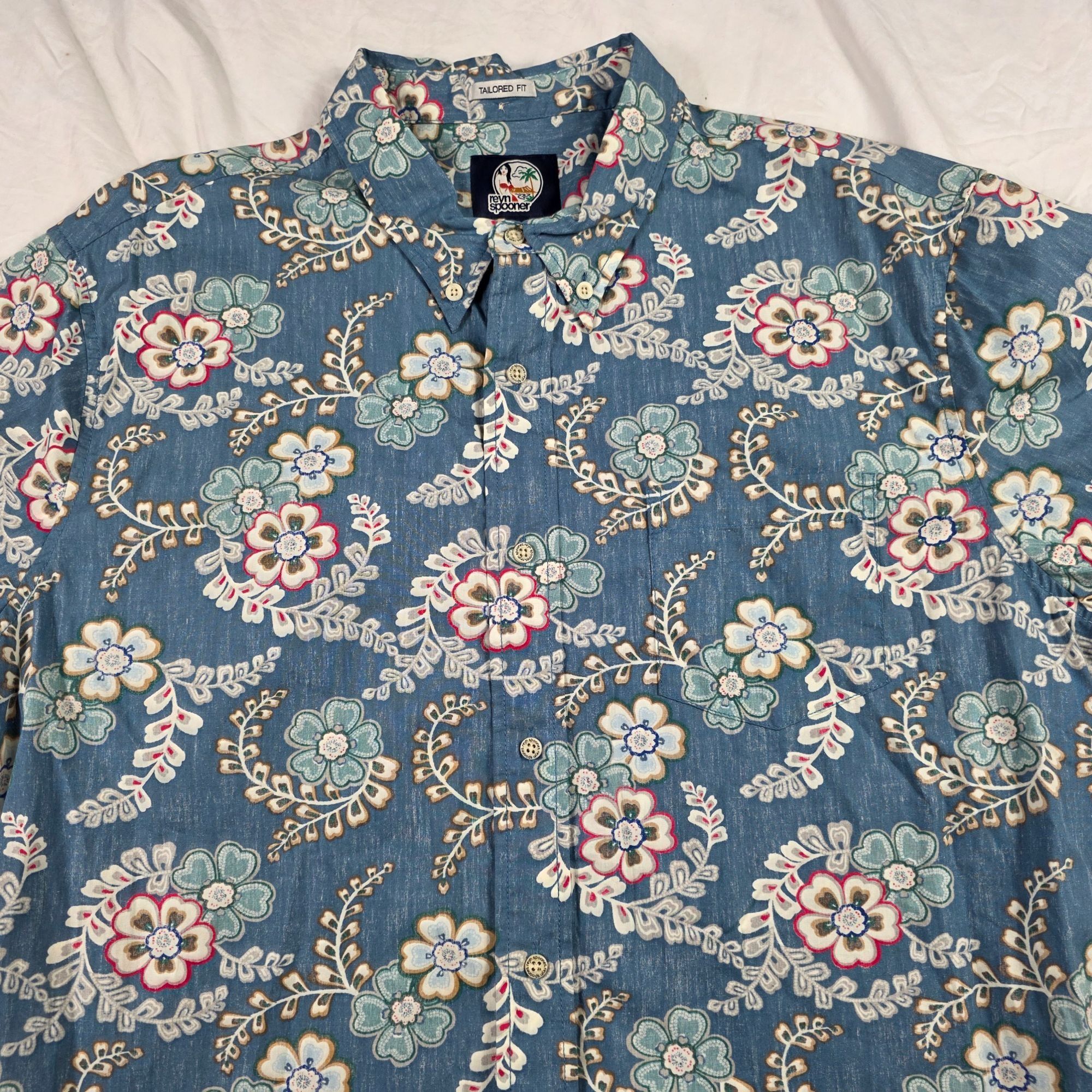 Reyn Spooner Reyn Spooner Furoshiki Floral Shirt Tailored Fit Mens Size X Size US XL / EU 56 / 4 - 3 Thumbnail