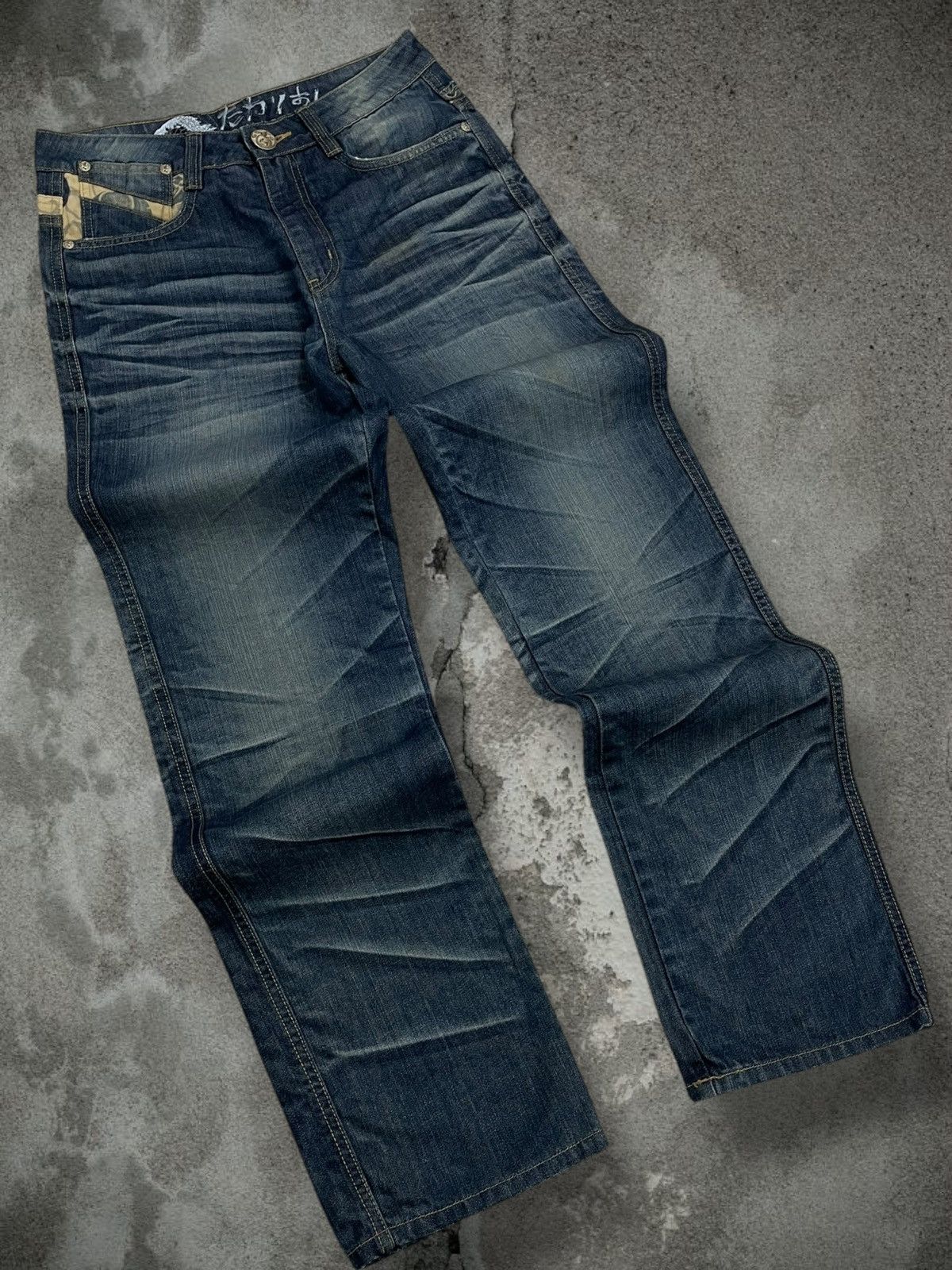 Tornado Mart Vintage Og Japan Designer Osaka Train Tribal Tradition Denim Size US 30 / EU 46 - 2 Thumbnail