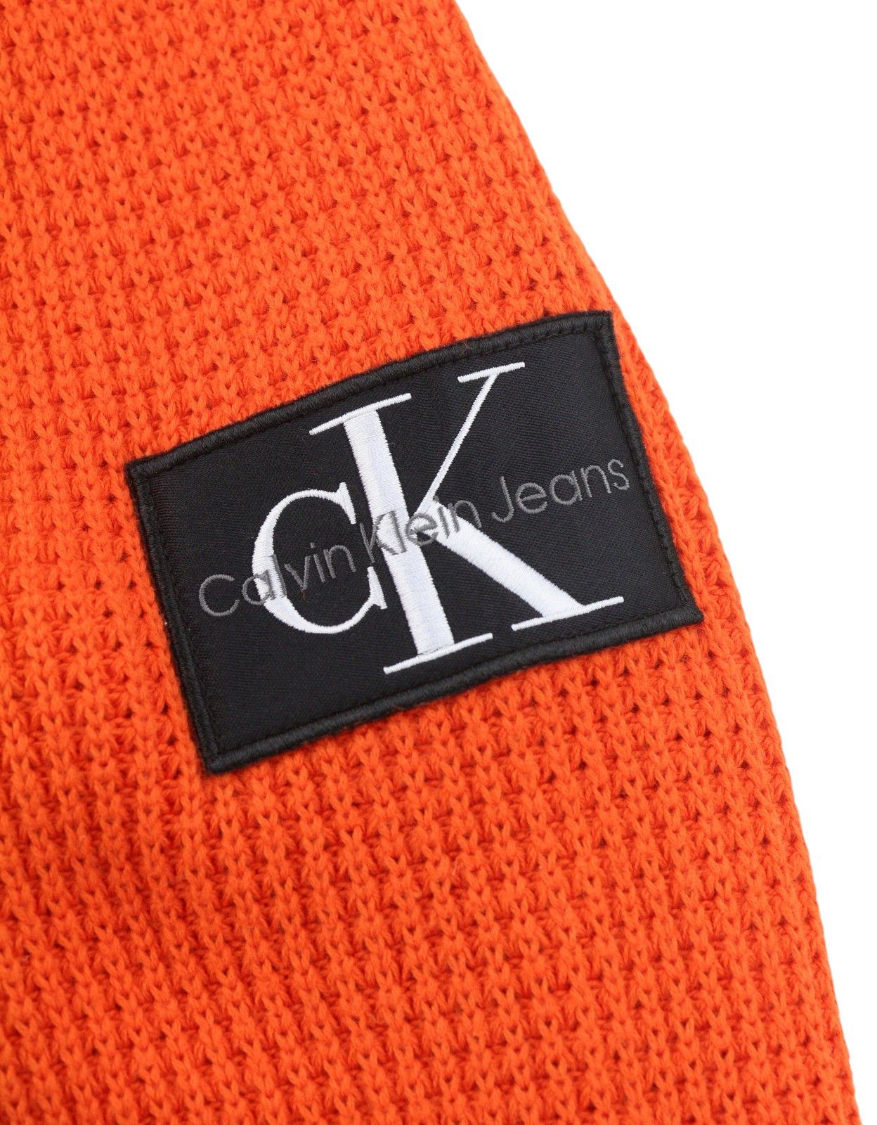 Calvin Klein M Orange Cotton Knit Hooded Stretch Jumper 87437 Size US M / EU 48-50 / 2 - 7 Thumbnail