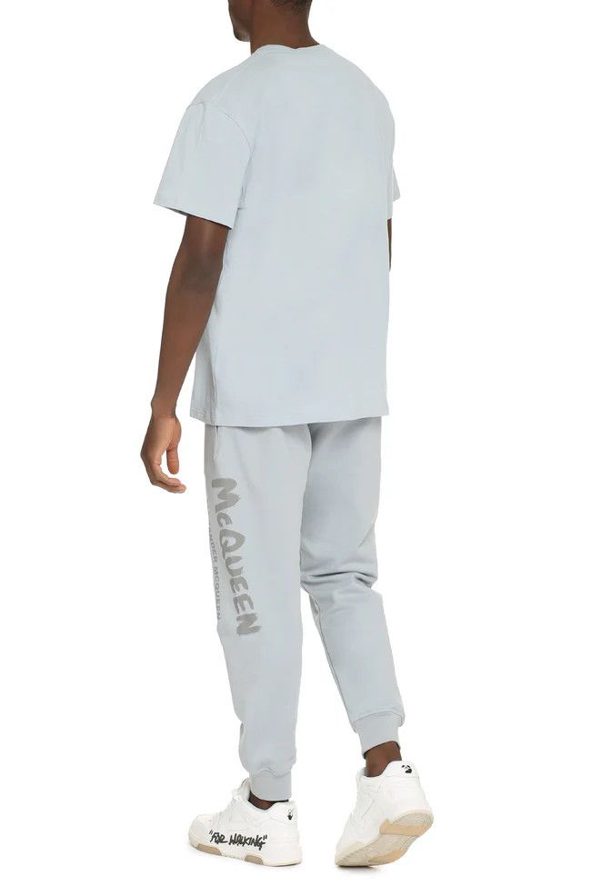 Alexander McQueen o1y1024 T-Shirt In Sky Blue Size US XL / EU 56 / 4 - 4 Thumbnail