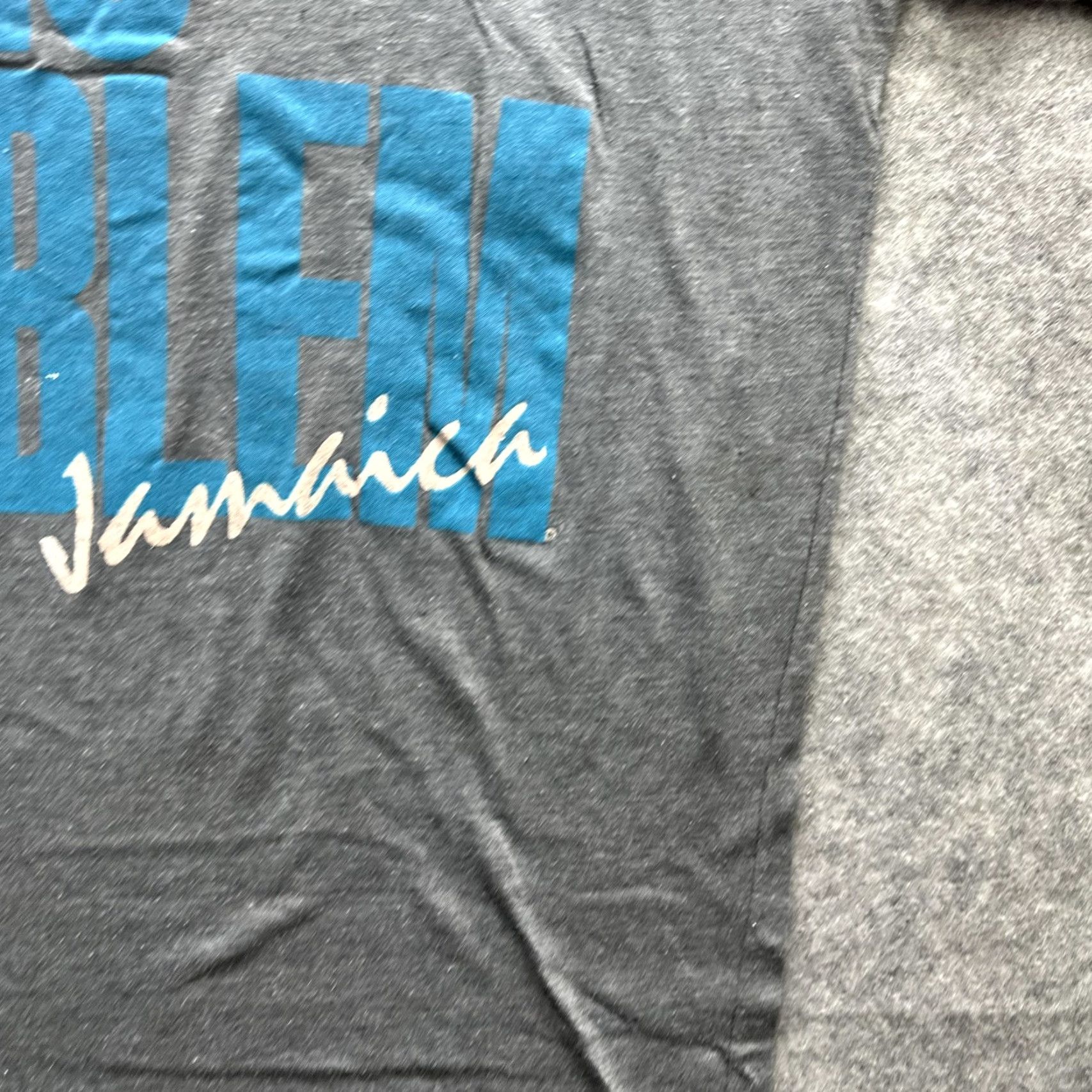 Vintage VINTAGE Jamaica Shirt Mens Medium Gray No Problem Graphic Tee 90s Travel Souvenir Tropical Cat Countries Size US M / EU 48-50 / 2 - 7 Thumbnail