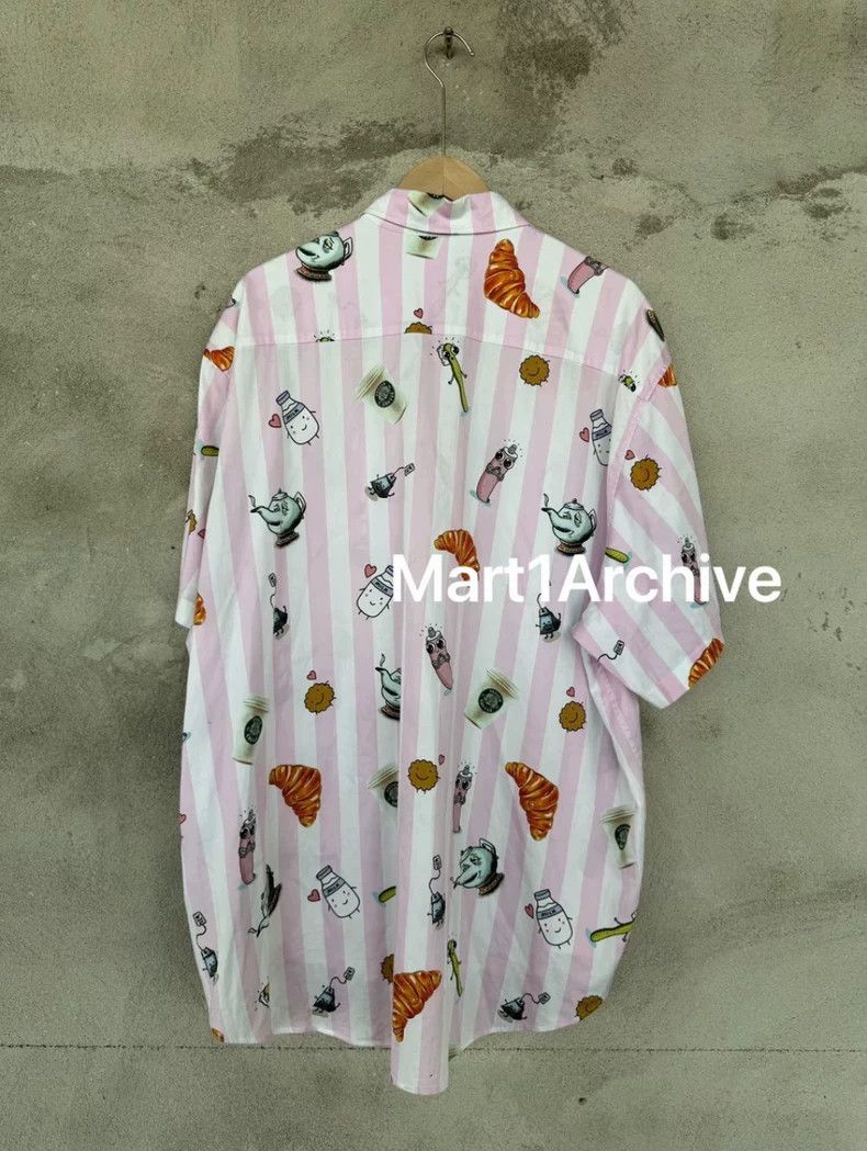 Vetements Vetements Cartoon Striped Short Sleeve Shirt Size US M / EU 48-50 / 2 - 2 Thumbnail