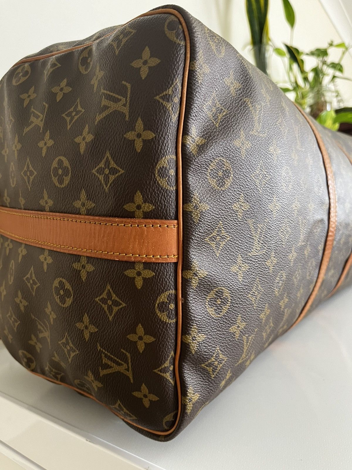 Louis Vuitton Authentic Louis Vuitton Keepall Bandouliere/Vintage/Brown Size ONE SIZE - 7 Thumbnail