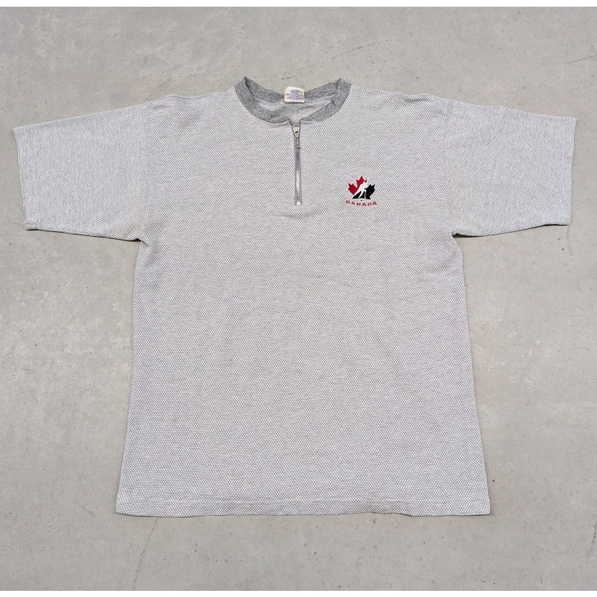 NHL × Vintage Vintage Team Canada Hockey quarter zip t-shirt Size US XL / EU 56 / 4 - 1 Thumbnail