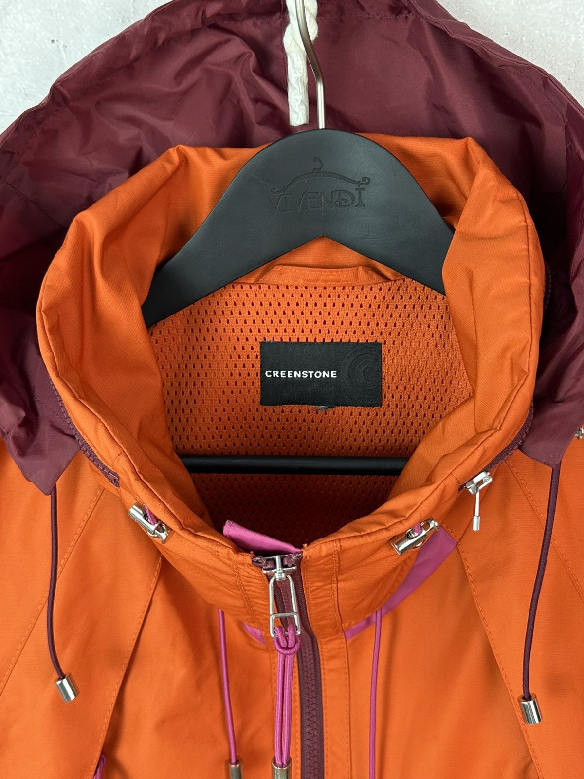 Other Creenstone Orange Nylon Full Zip Relaxed Women’s Jacket Size M / US 6-8 / IT 42-44 - 3 Thumbnail