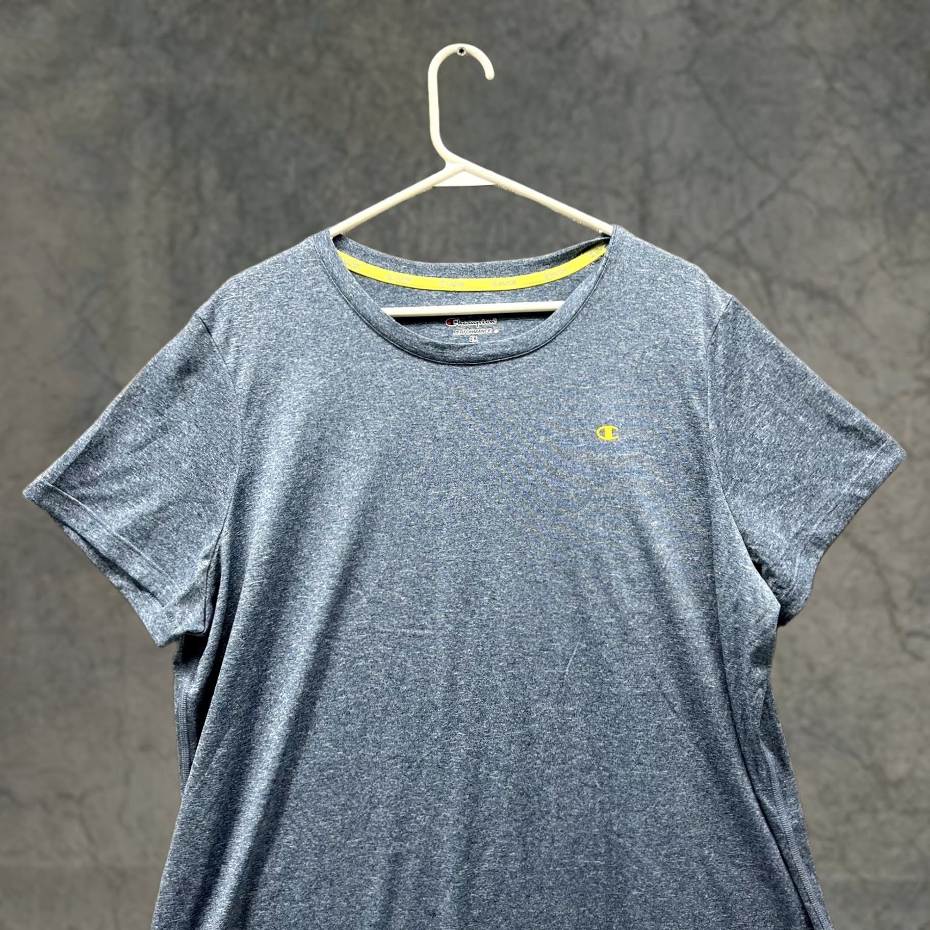 Champion VINTAGE Champion Shirt Women 2X Heather Blue Athletic Performance Crewneck Polyester Casual Size XXL / US 16-18 / IT 52-54 - 1 Thumbnail