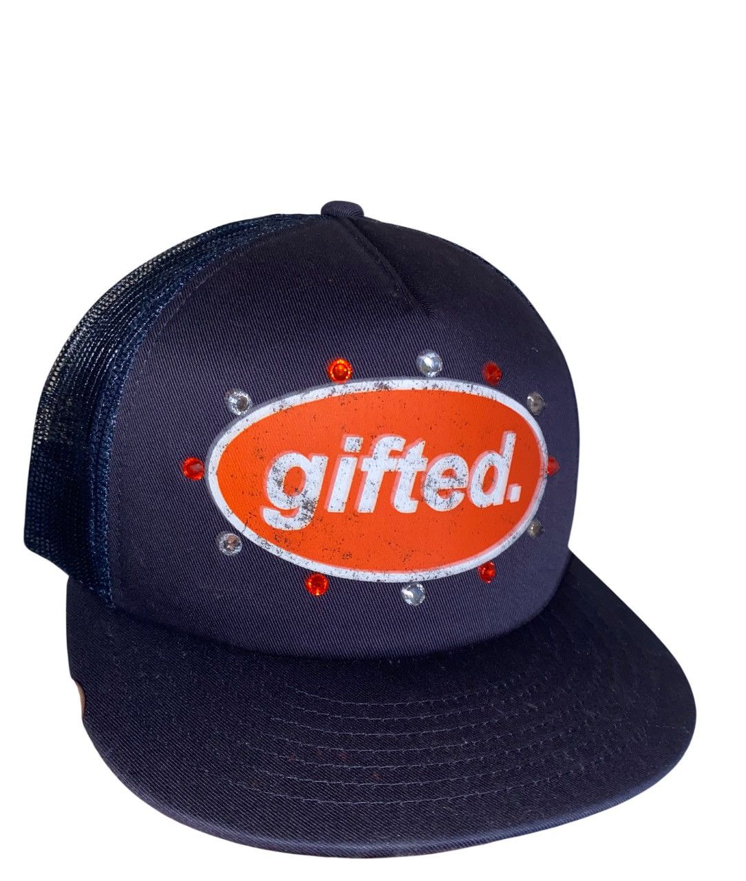GIFTED SNAP BACK OS NAVY AND ORANGE