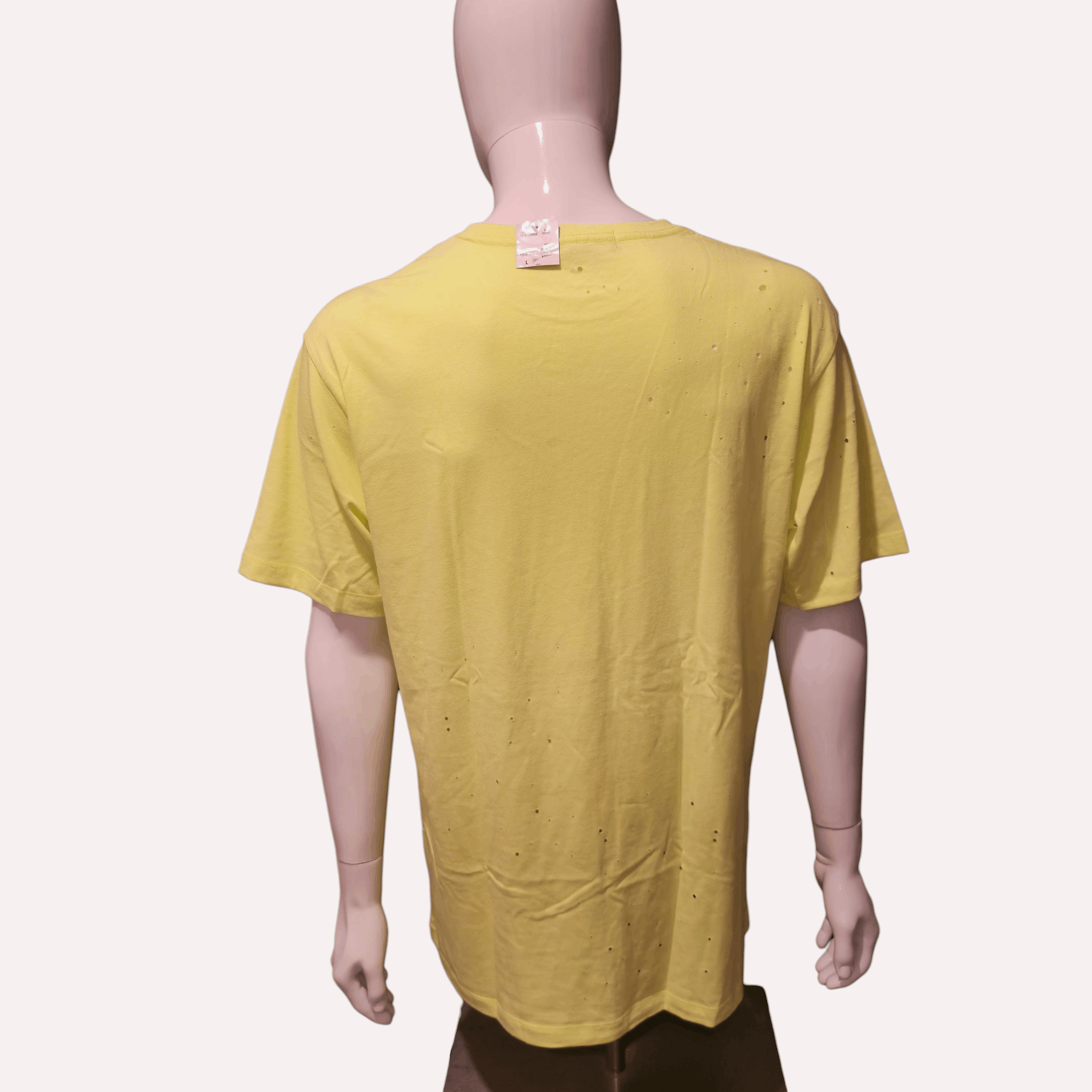 Forever 21 Forever 21 Men's Yellow Large Knit Top Distressed Tee NWT Size US L / EU 52-54 / 3 - 8 Thumbnail