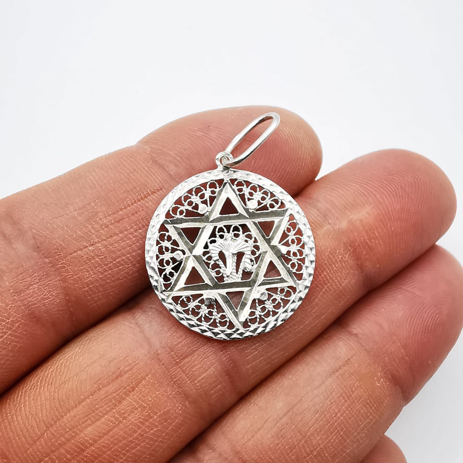 Vintage Vintage Pendant 925 Sterling Silver Jewelry, Handmade 1,77g Size ONE SIZE - 1 Thumbnail