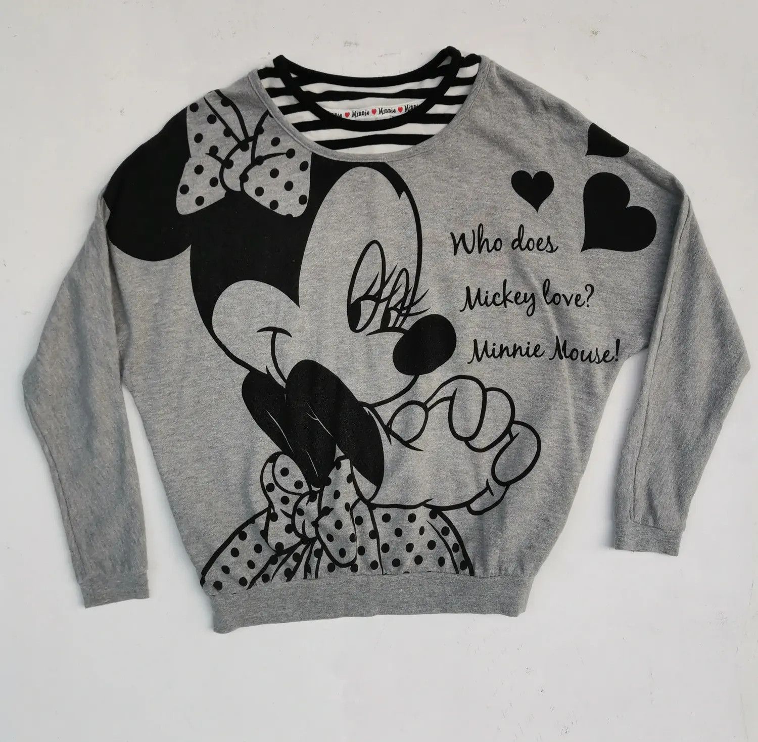 Disney × Mickey Mouse Disney Minnie Mouse Big Logo Sweatshirts Size US M / EU 48-50 / 2 - 1 Thumbnail