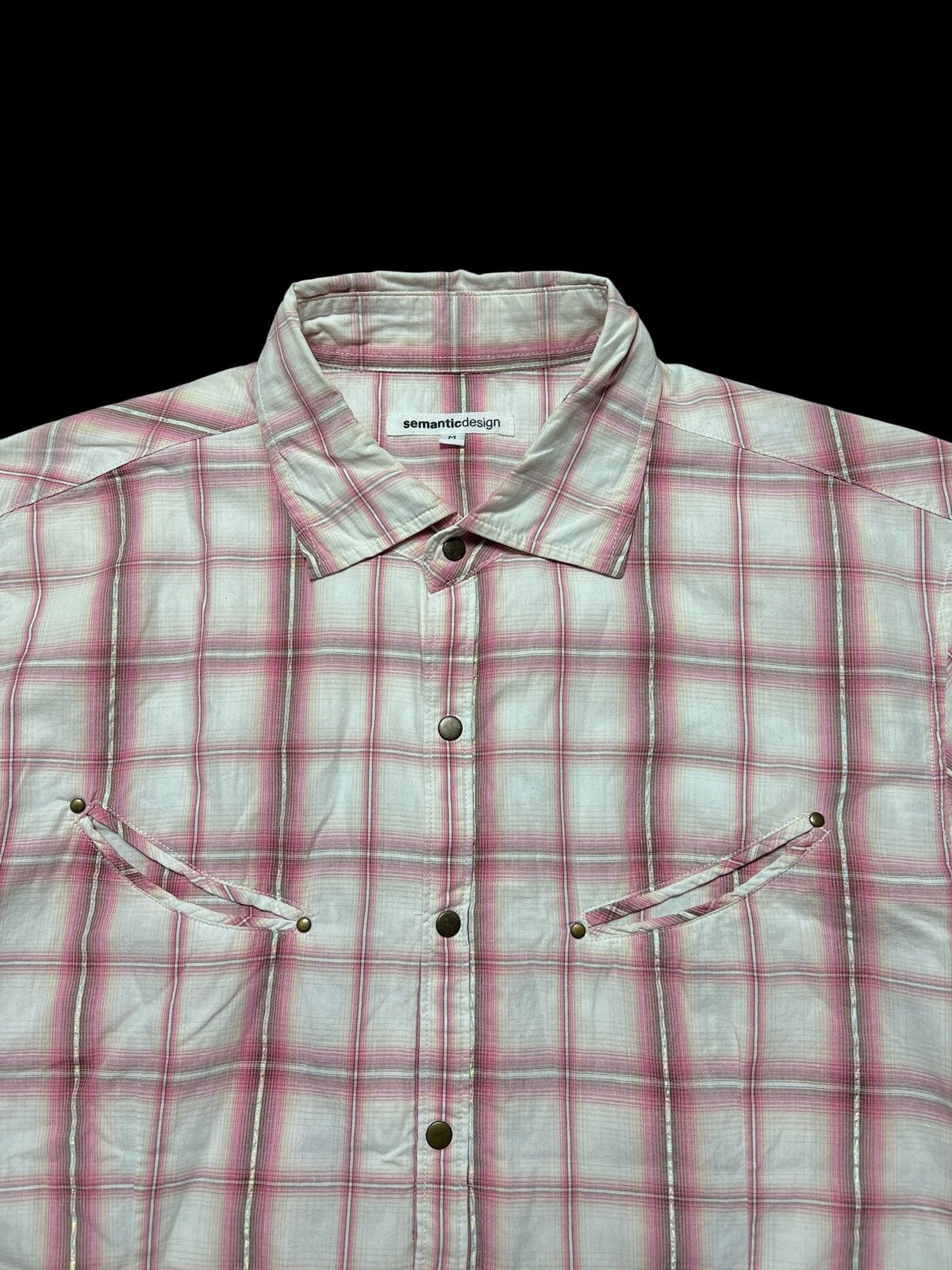 Japanese Brand Semantic Design Double Pocket Smile Shirt Size US M / EU 48-50 / 2 - 2 Thumbnail
