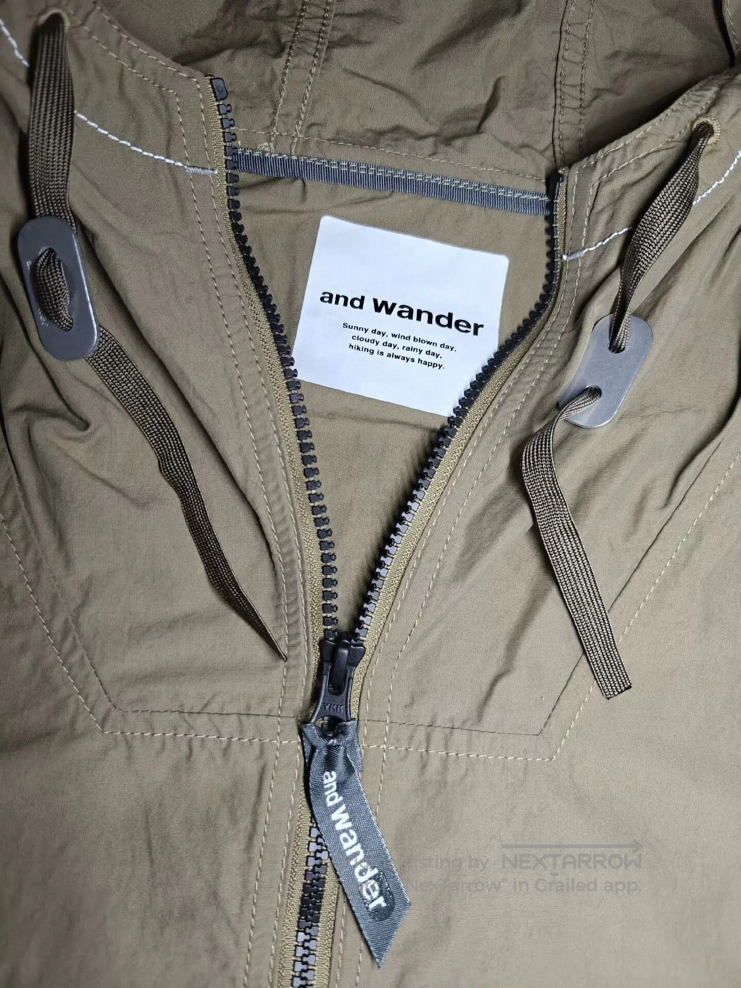 And Wander AND WANDER Nylon Taffeta Hoodie. Size US XL / EU 56 / 4 - 3 Thumbnail