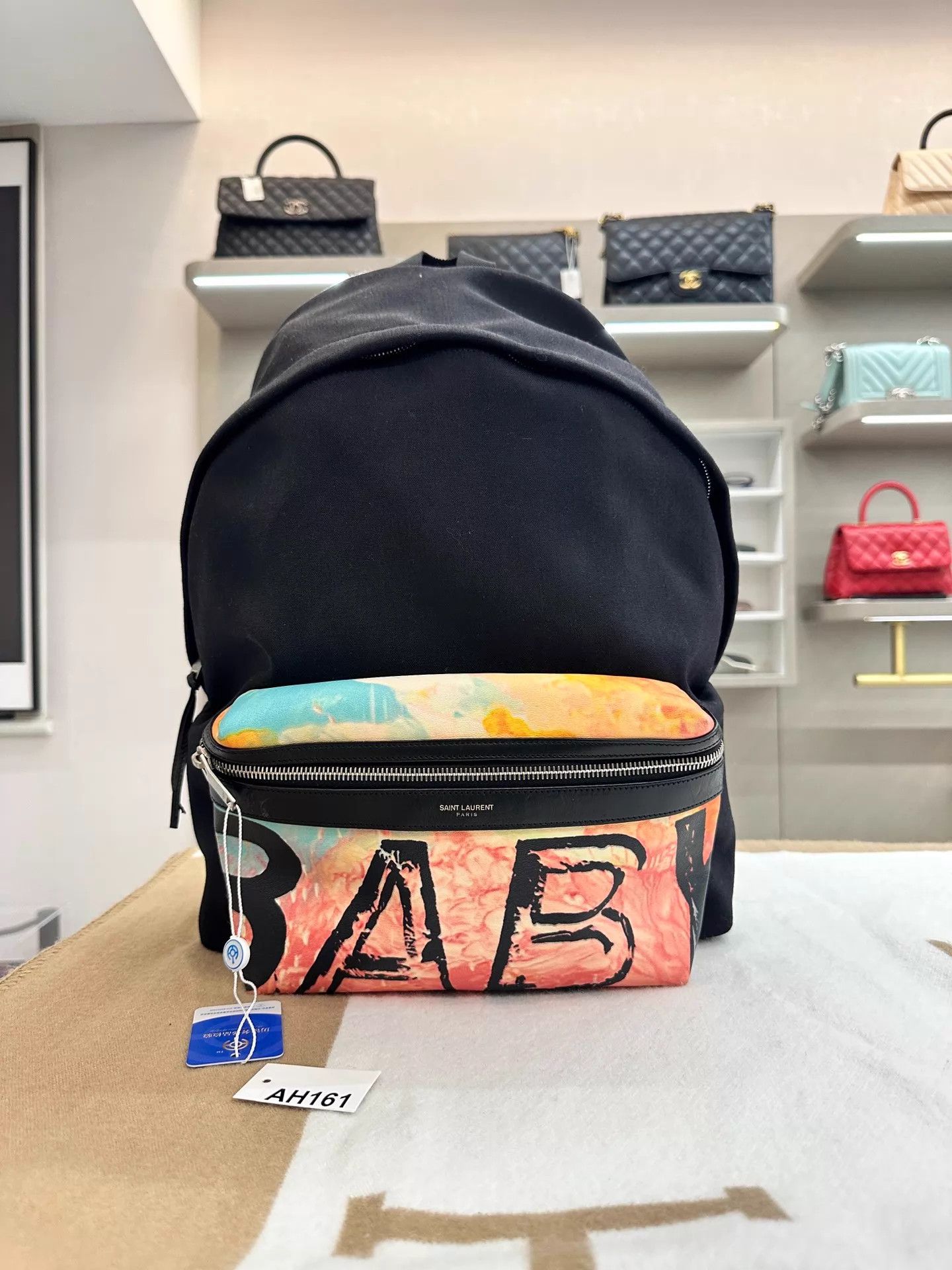 Yves Saint Laurent YSL Graffiti Backpack 30x14x42 Like New AH161 Size ONE SIZE - 1 Thumbnail