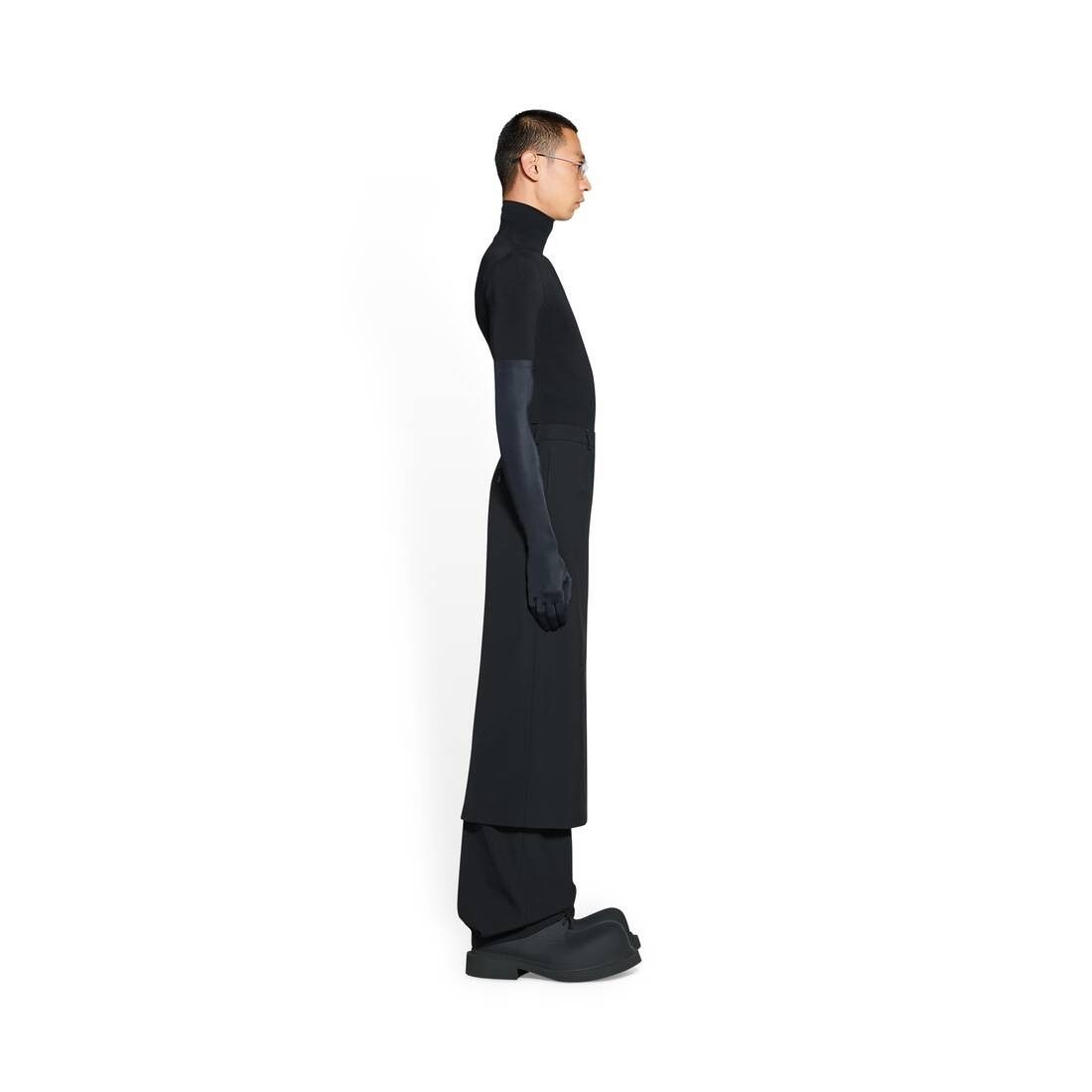 Balenciaga o1w1db10625 Slit Tailored Skirt in Black Size 27" / US 4 / IT 40 - 3 Thumbnail