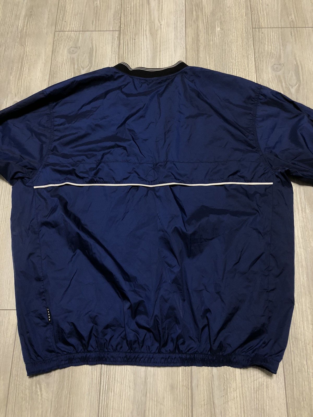 Nike Vintage Nike Team Nylon Sweatshirt Navy drill Y2K Size US XL / EU 56 / 4 - 8 Thumbnail