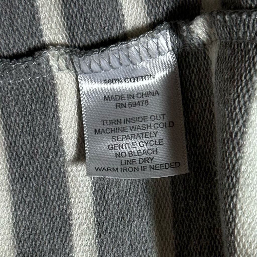 Kendrick Lamar Kenar Gray and White Striped "Sweatshirt" Dress Size L / US 10 / IT 46 - 5 Thumbnail