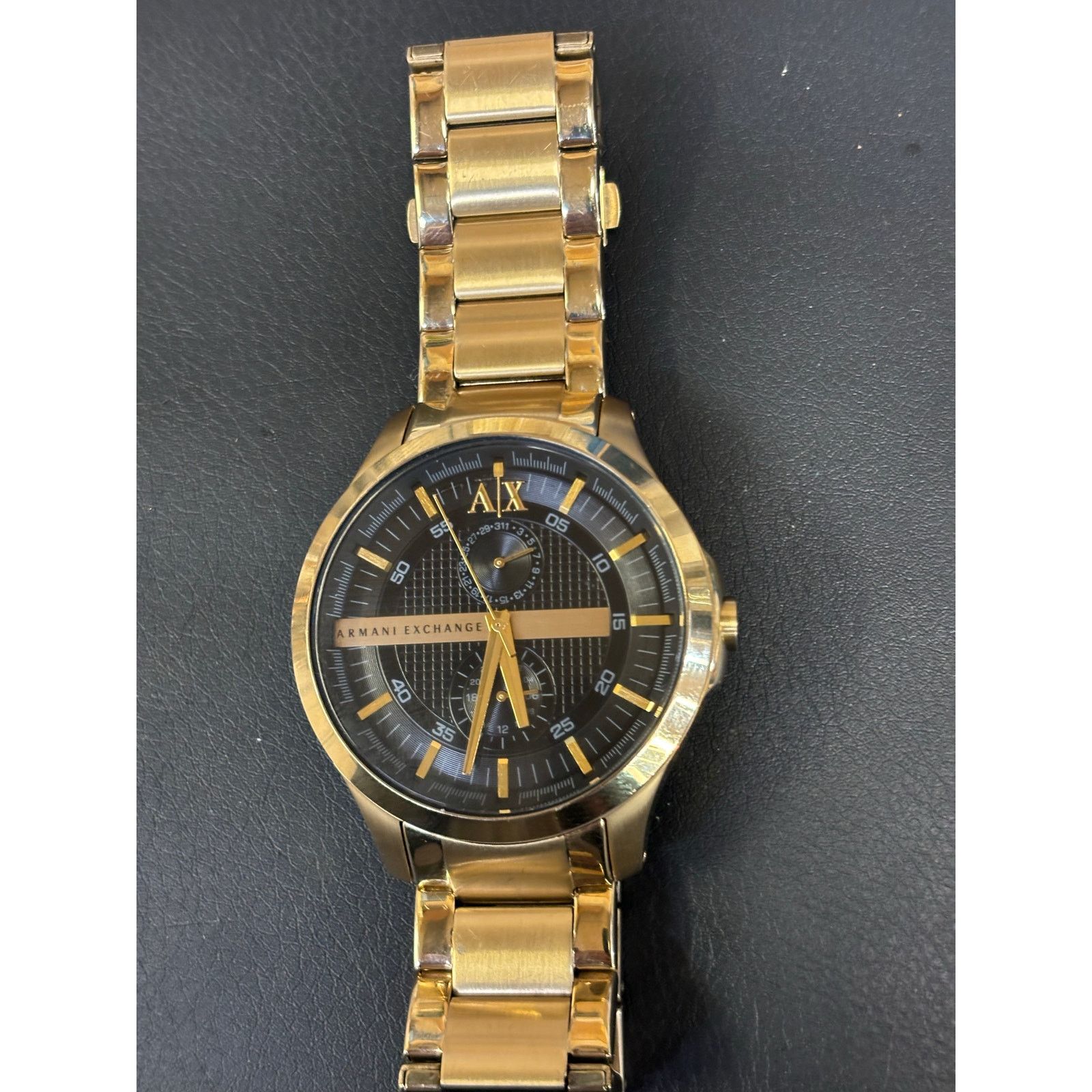Armani Exchange Armani Exchange AX2121 Gold Tone Men’s Watch! New Battery! Size ONE SIZE - 4 Thumbnail