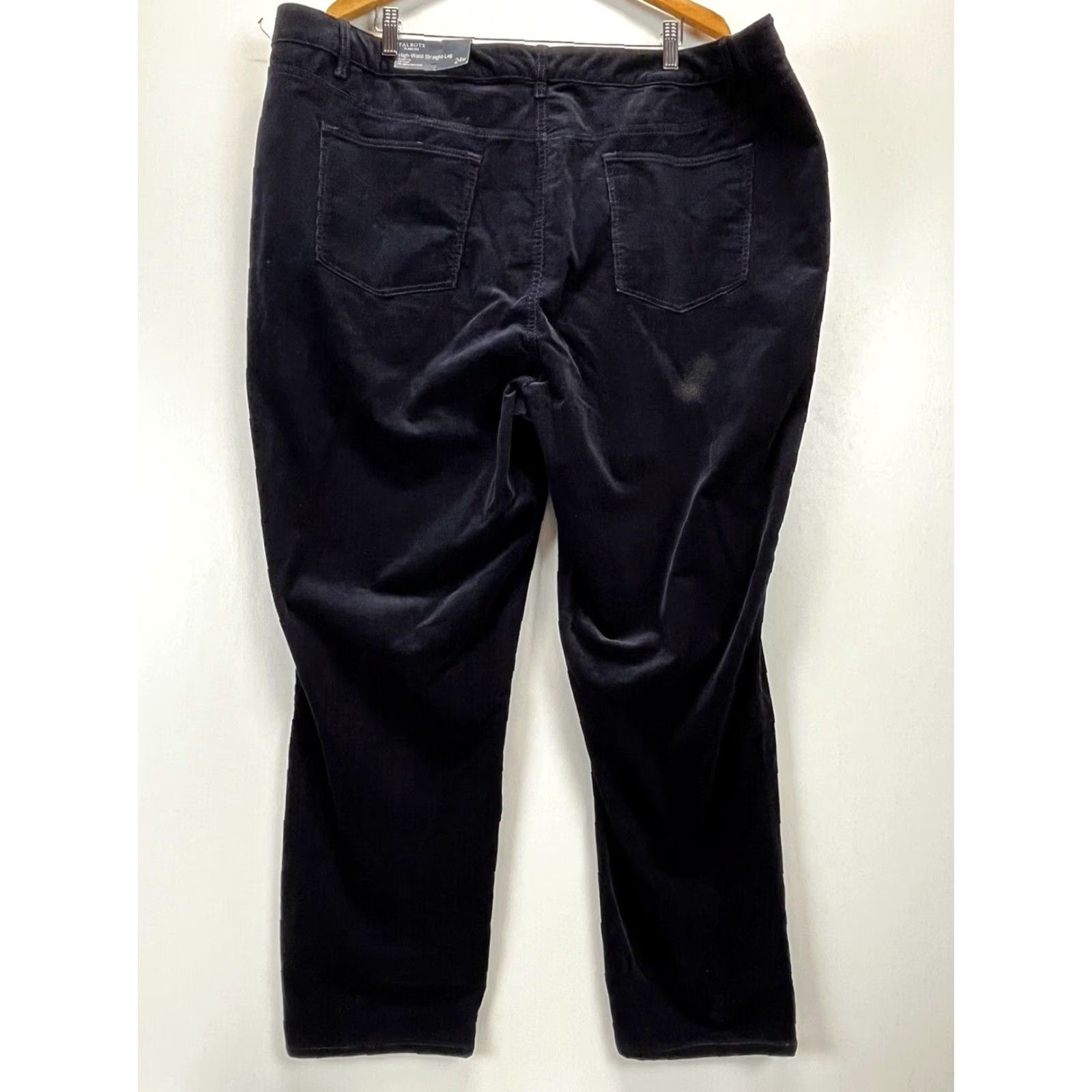 Talbots Talbots Corduroy Pants 24W Plus High Waist Straight Leg Navy Womens Size 42" / US 20 - 3 Thumbnail