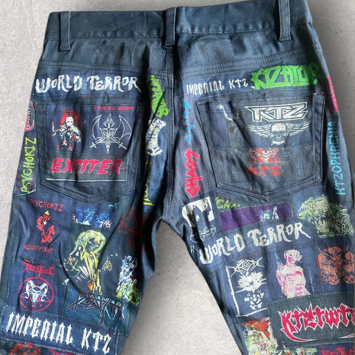 KTZ KTZ trompe l'oeil Metal Patchwork Pants Size US 30 / EU 46 - 6 Thumbnail