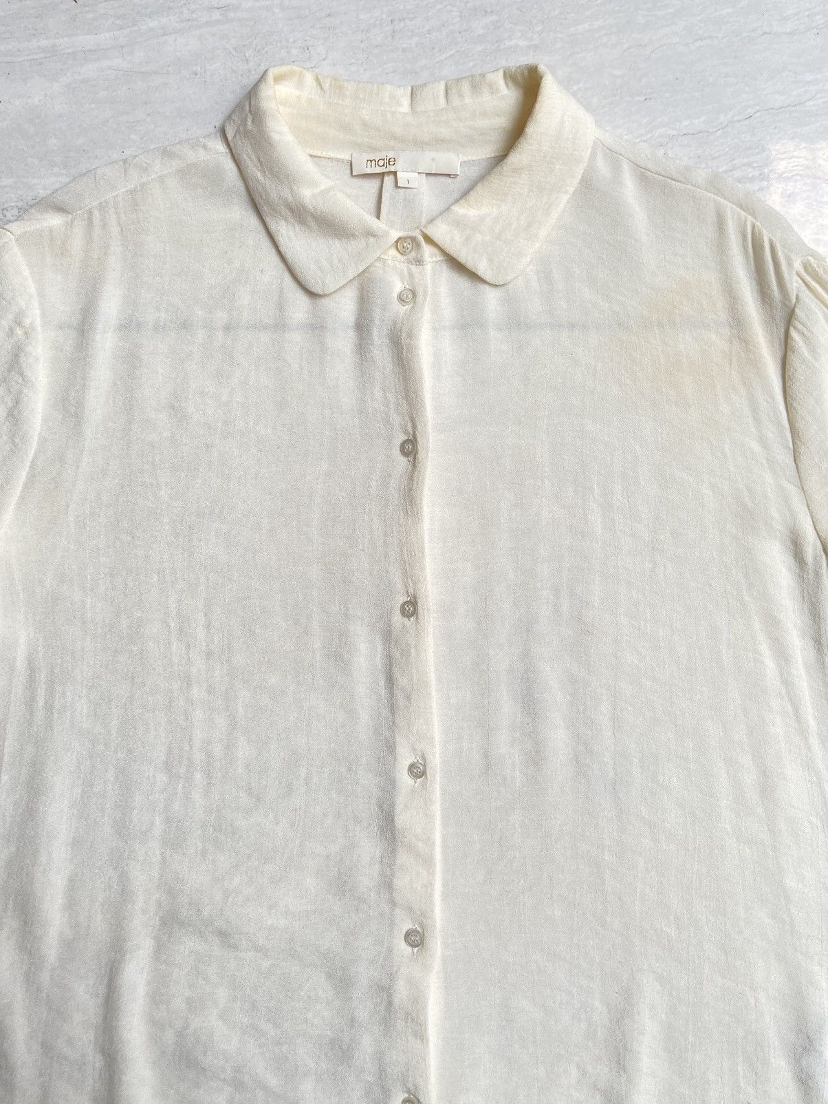 Designer × Japanese Brand MAJE White Shirt Size US M / EU 48-50 / 2 - 3 Thumbnail