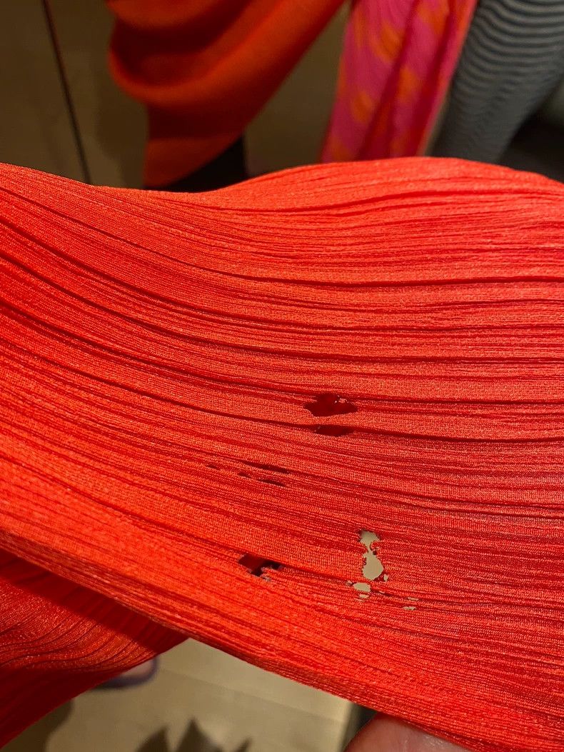 Issey Miyake Issey Miyake Red pleated cardigan Size L / US 10 / IT 46 - 4 Thumbnail