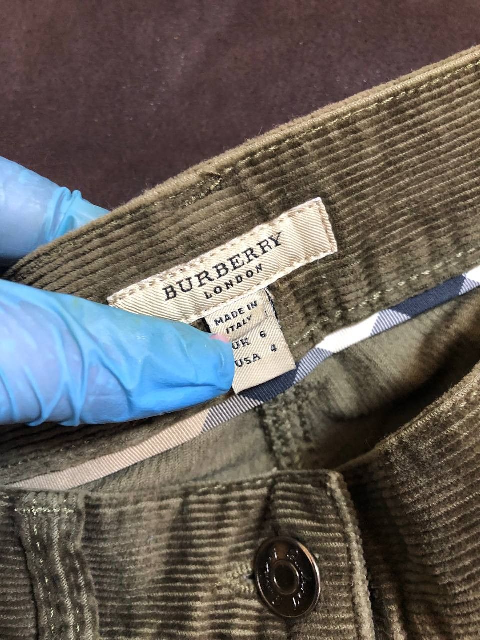 Burberry Burberry Vintage Burberry London Corduroy Pants Stretch Size 27" / US 4 / IT 40 - 2 Thumbnail