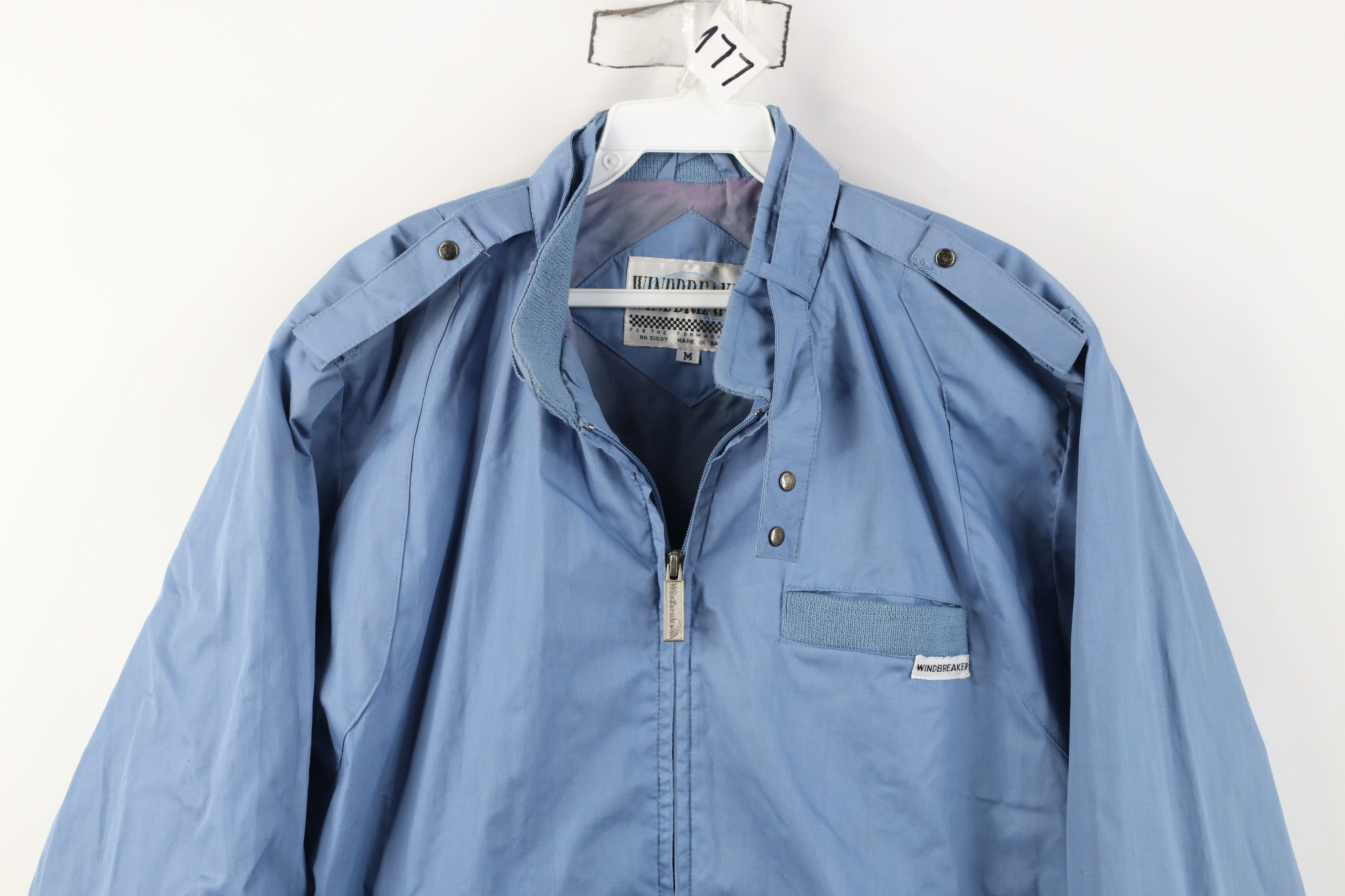 Vintage Vintage 80s 90s Streetwear Cafe Racer Bomber Jacket Blue Size US M / EU 48-50 / 2 - 2 Thumbnail