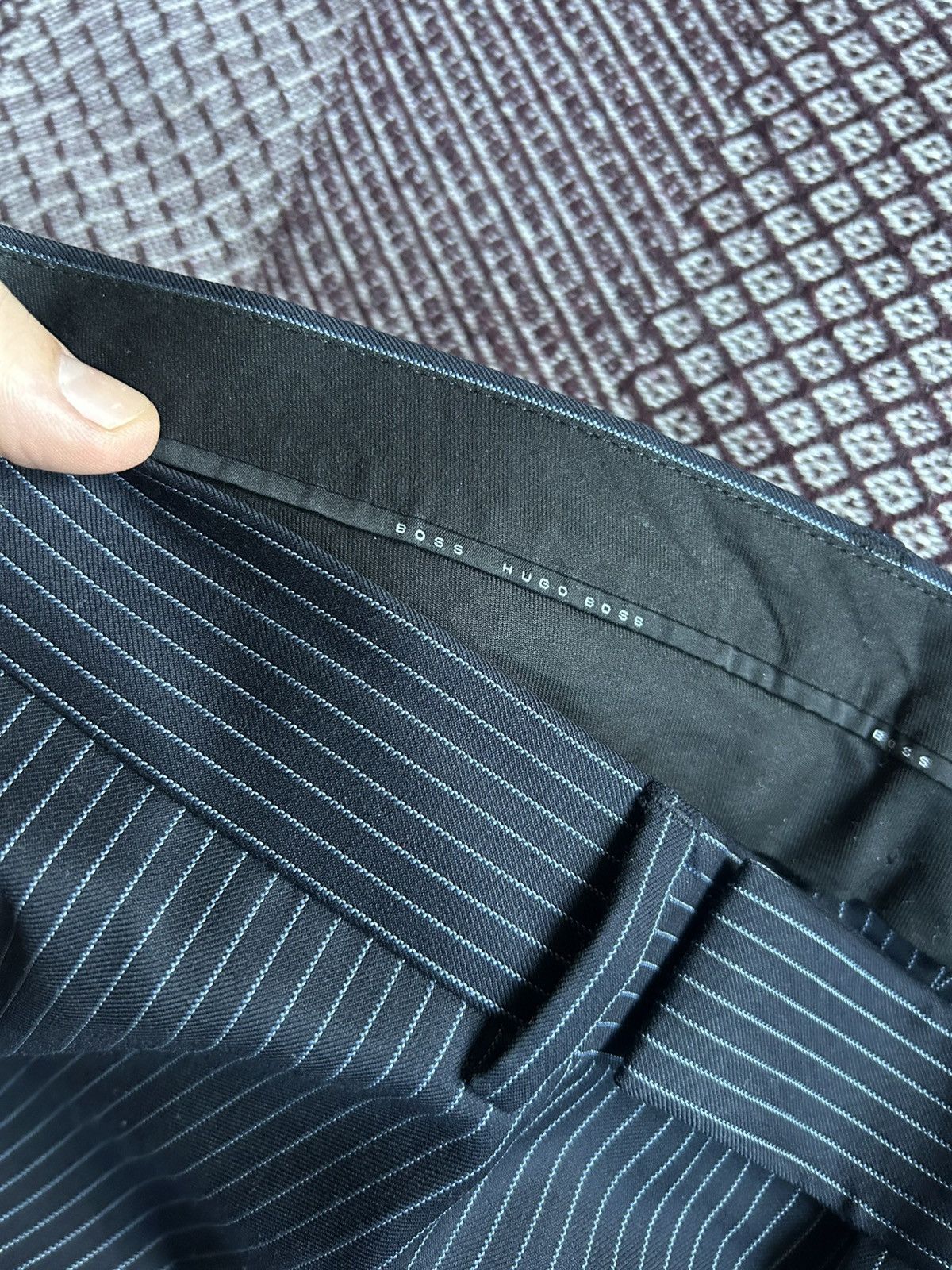 Hugo Boss Hugo Boss Striped Wool Suit Men’s Solid Style 48 Size Size 48R - 24 Thumbnail