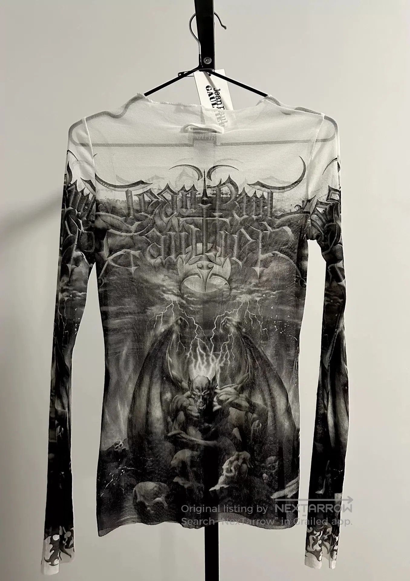 Jean Paul Gaultier Jean Paul Gaultier Diablo Top White/Black. Size L / US 10 / IT 46 - 2 Thumbnail
