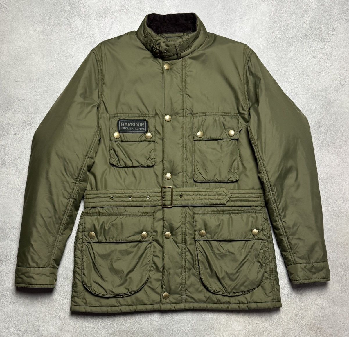 Barbour Barbour International Belted Quilted Jacket Logo Biker Size US M / EU 48-50 / 2 - 1 Thumbnail