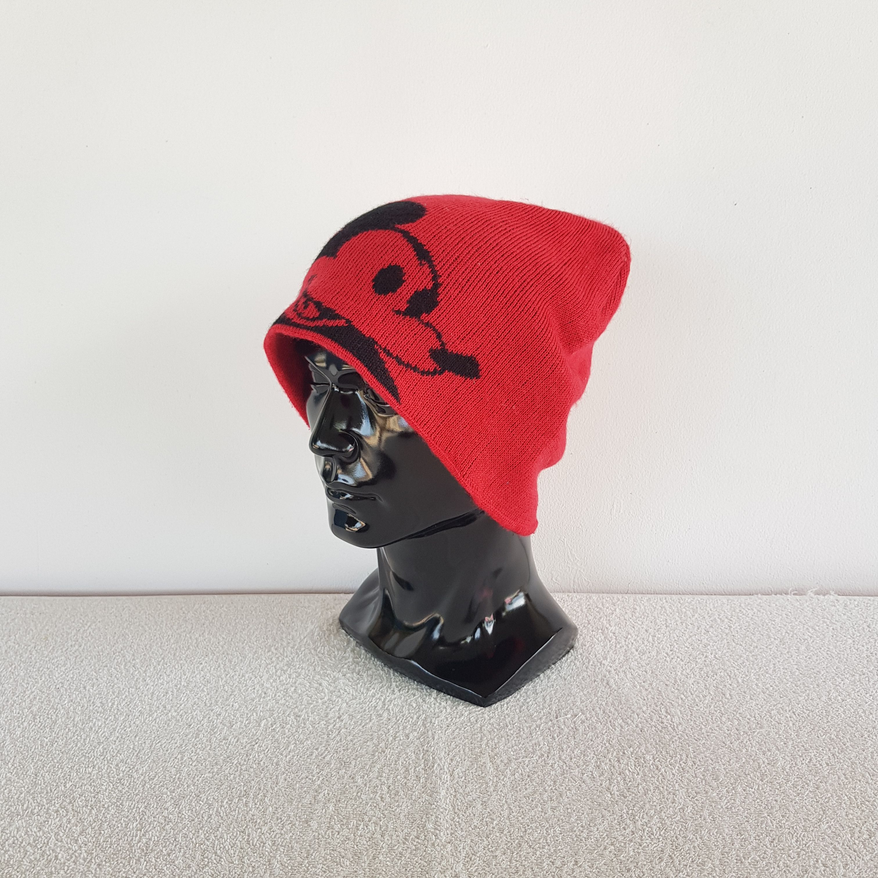 Japanese Brand Vintage Mickey Mouse Beanie Disney Cartoon Snow Caps Hats Size ONE SIZE - 2 Thumbnail