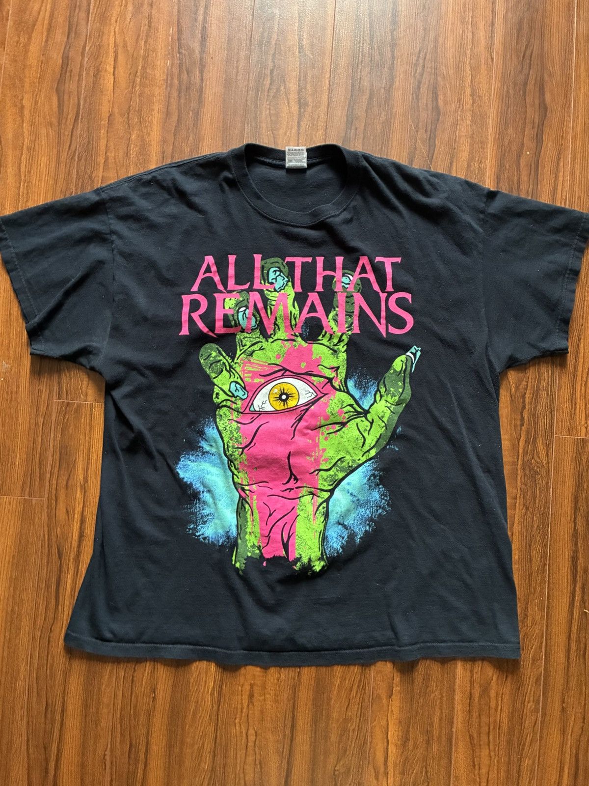 Other Psychedelic Horror Graphic T-Shirt Black Neon Eye Hand Tee Size US XXL / EU 58 / 5 - 1 Thumbnail