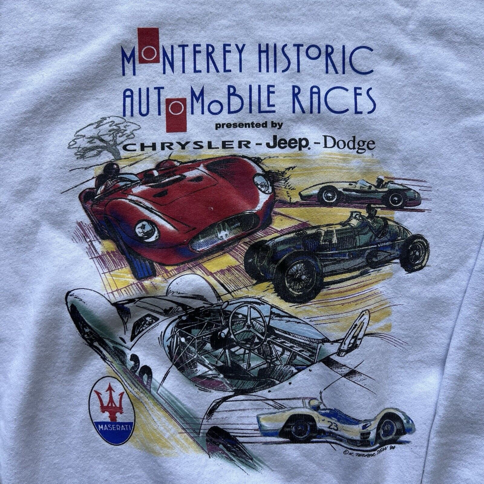 Gildan Vintage Car Racing 2000 Sweatshirt White Pullover Crewneck Size US XXL / EU 58 / 5 - 5 Thumbnail