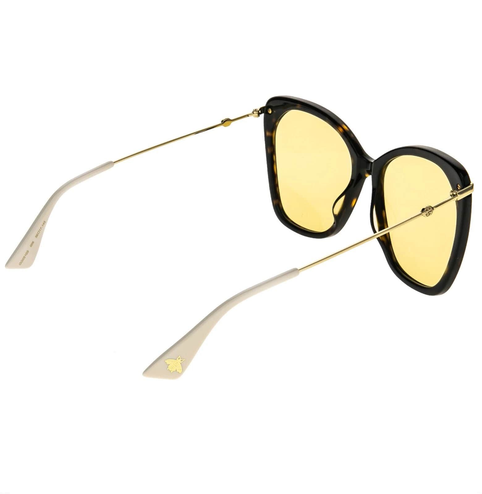 Gucci GUCCI GG0510S 0510 Gold Brown Yellow Retro Sunglasses Size ONE SIZE - 8 Thumbnail