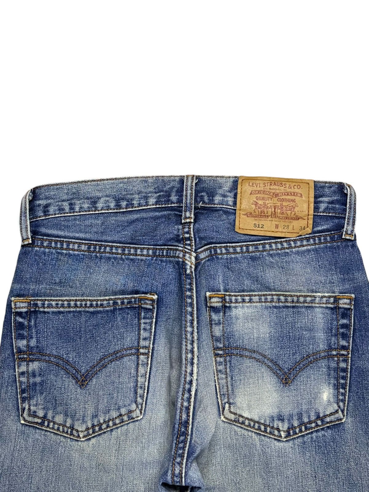Levi's Vintage 90s Levis 512 Mud Wash Distressed Loose Jeans Size US 28 / EU 44 - 8 Thumbnail