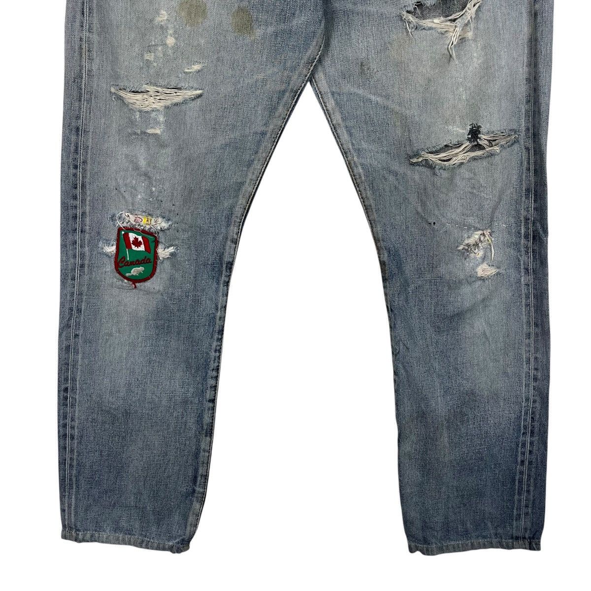 Edwin Vintage Edwin Japan Distressed Redline Denim Jeans Size US 32 / EU 48 - 4 Thumbnail